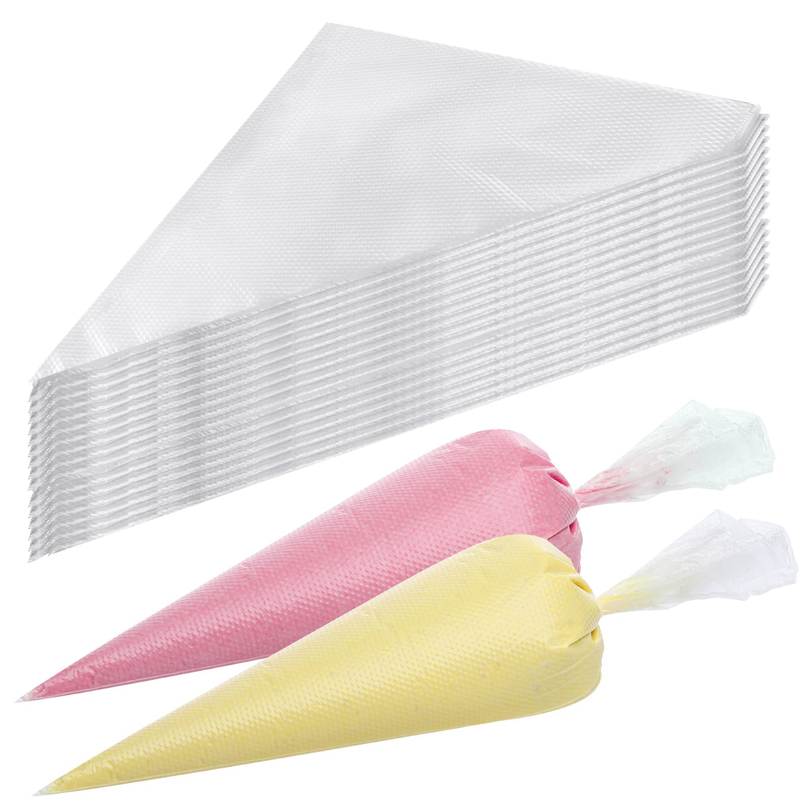 400 Pcs Disposable Piping Bags 12Inch Anti-Burst Pastry Bags, Tipless Icing Piping Bag For Cake, Cream Frosting And Cookie Decor