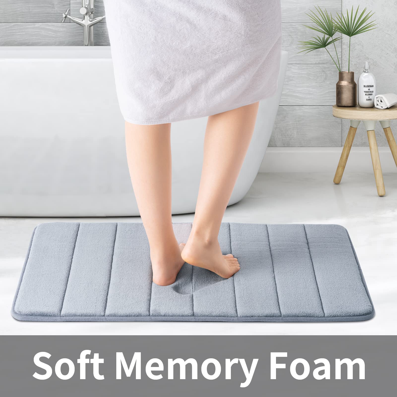 ROSMARUS Memory Foam Bath Mat 17