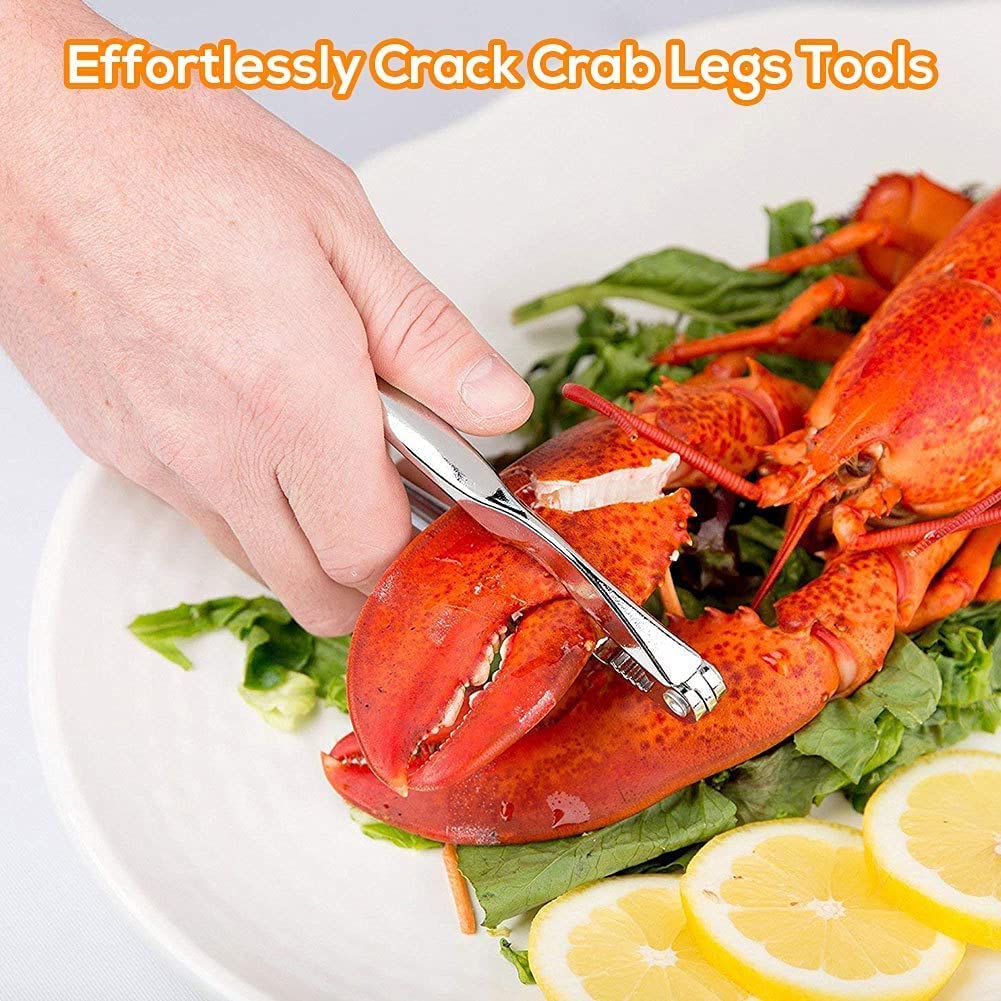 20 Pack Crab Crackers And Tools, Lobster Crackers, Nut Cracker Set For Cracker Legs, Heavy Duty Seafood Tools Kit, Home Kitchen