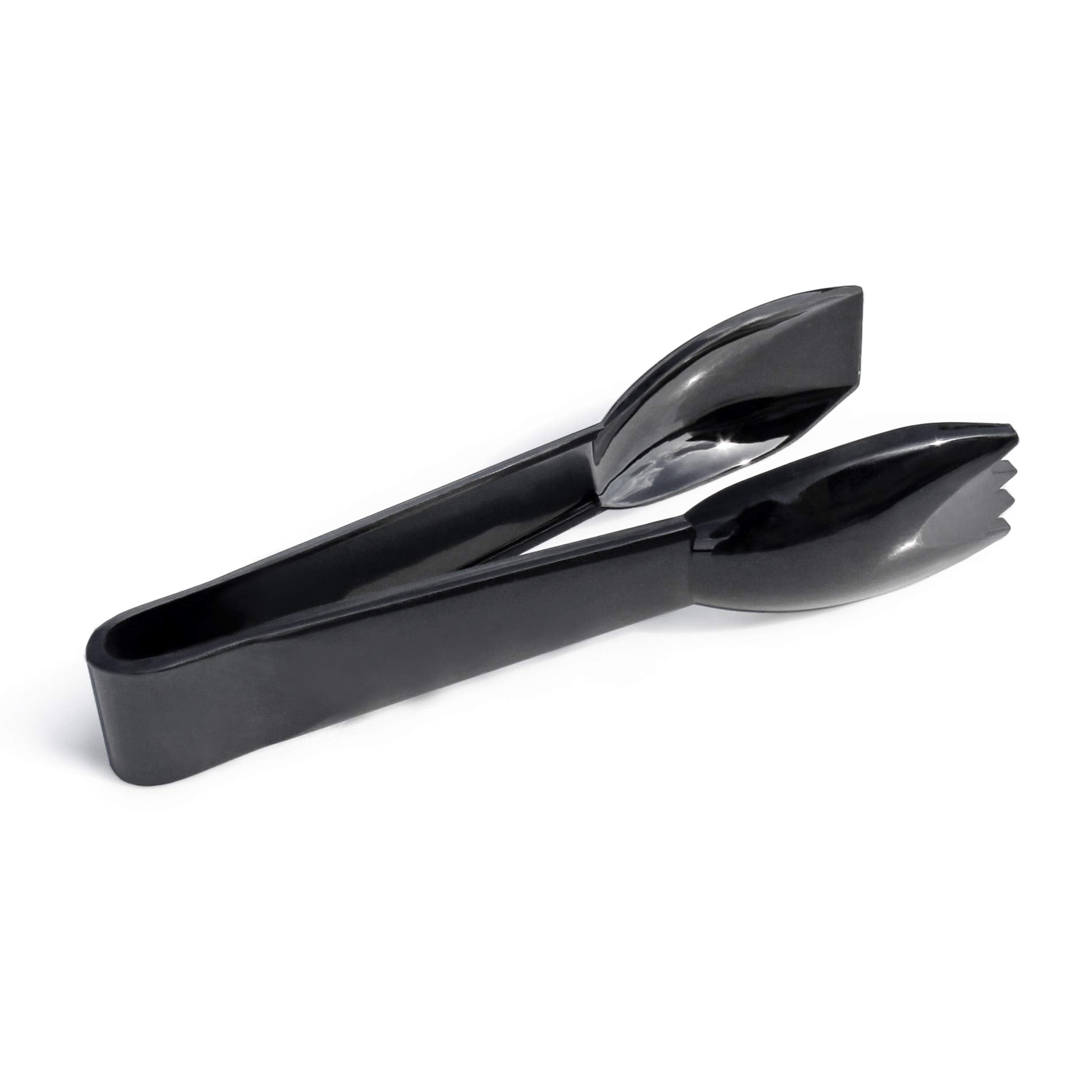 New Star Foodservice 42290 Utility Tong, High Heat Plastic, Straight Edge, 6 Inch, Set Of 12, Black