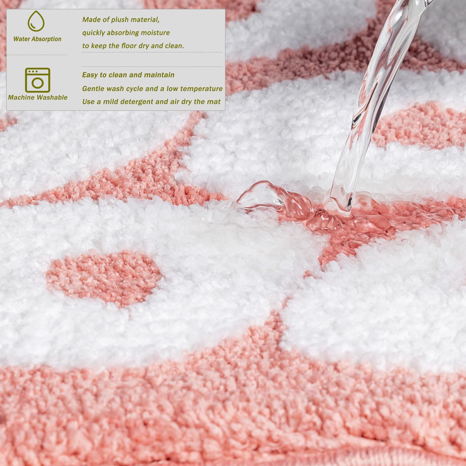 Urtlmaji You Look Good Bath Mat Pink Bathroom Rugs Funny Cute Bath Rugs Non Slip Microfiber Plush Preppy Small Cool Shower Rug W