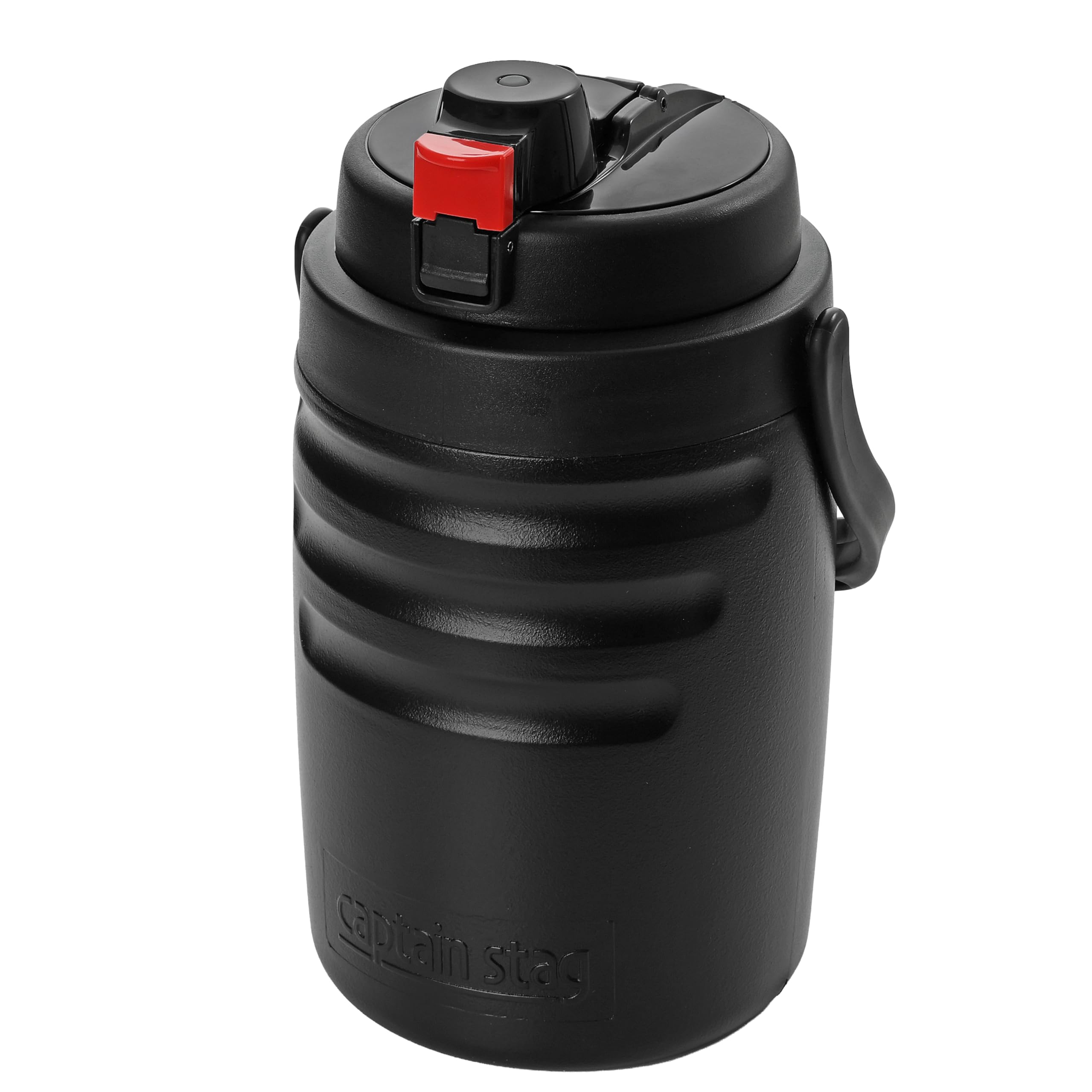 Captain Stag UY7132 Water Bottle, OneTouch, Blow, Water Jug, 6.6 gal (2 L), Direct Drinking, Sports Drinks, Black