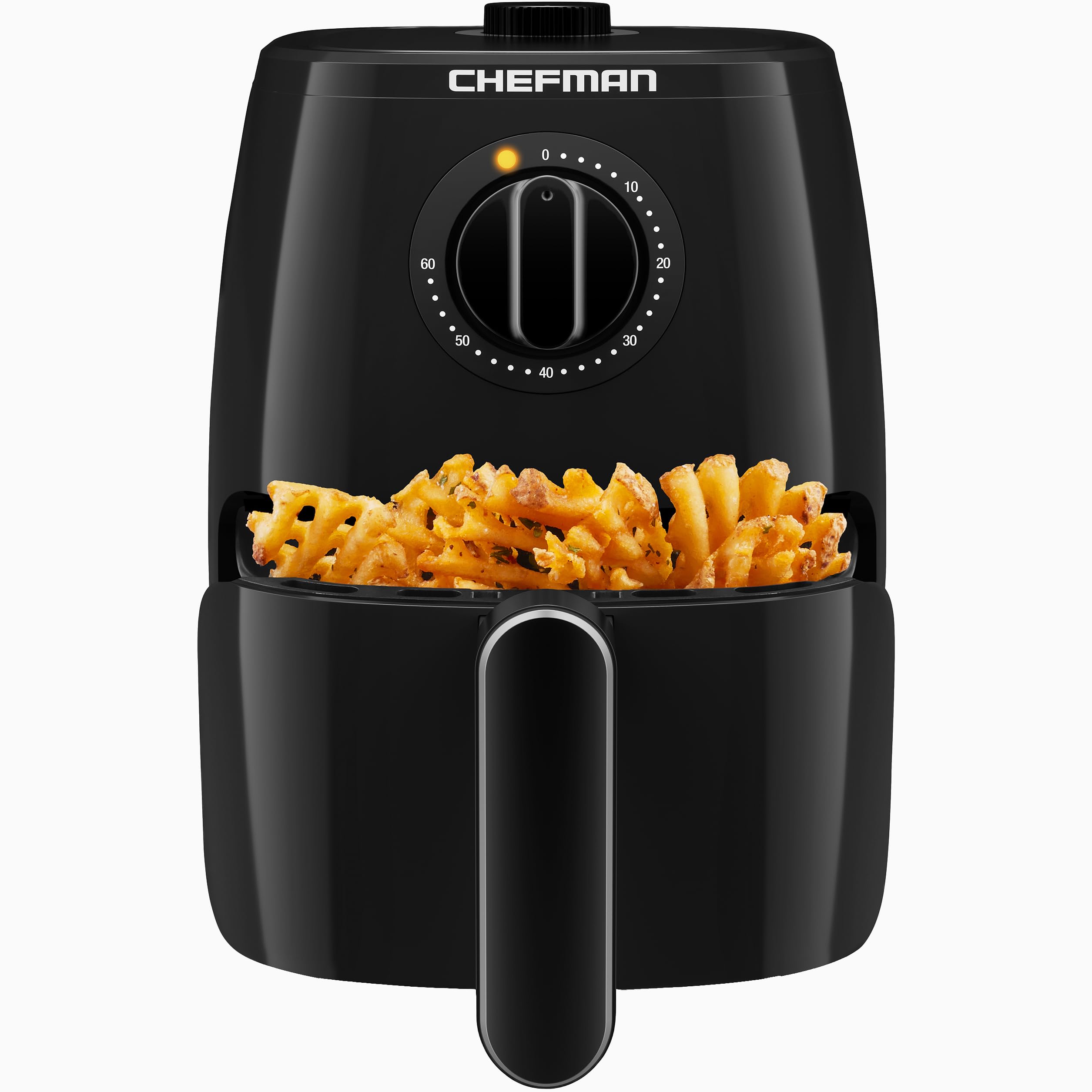 Chefman Turbofry 2-Quart Air Fryer, Dishwasher Safe Basket & Tray, Use Little To No Oil For Healthy Food, 60 Minute Timer, Fry H