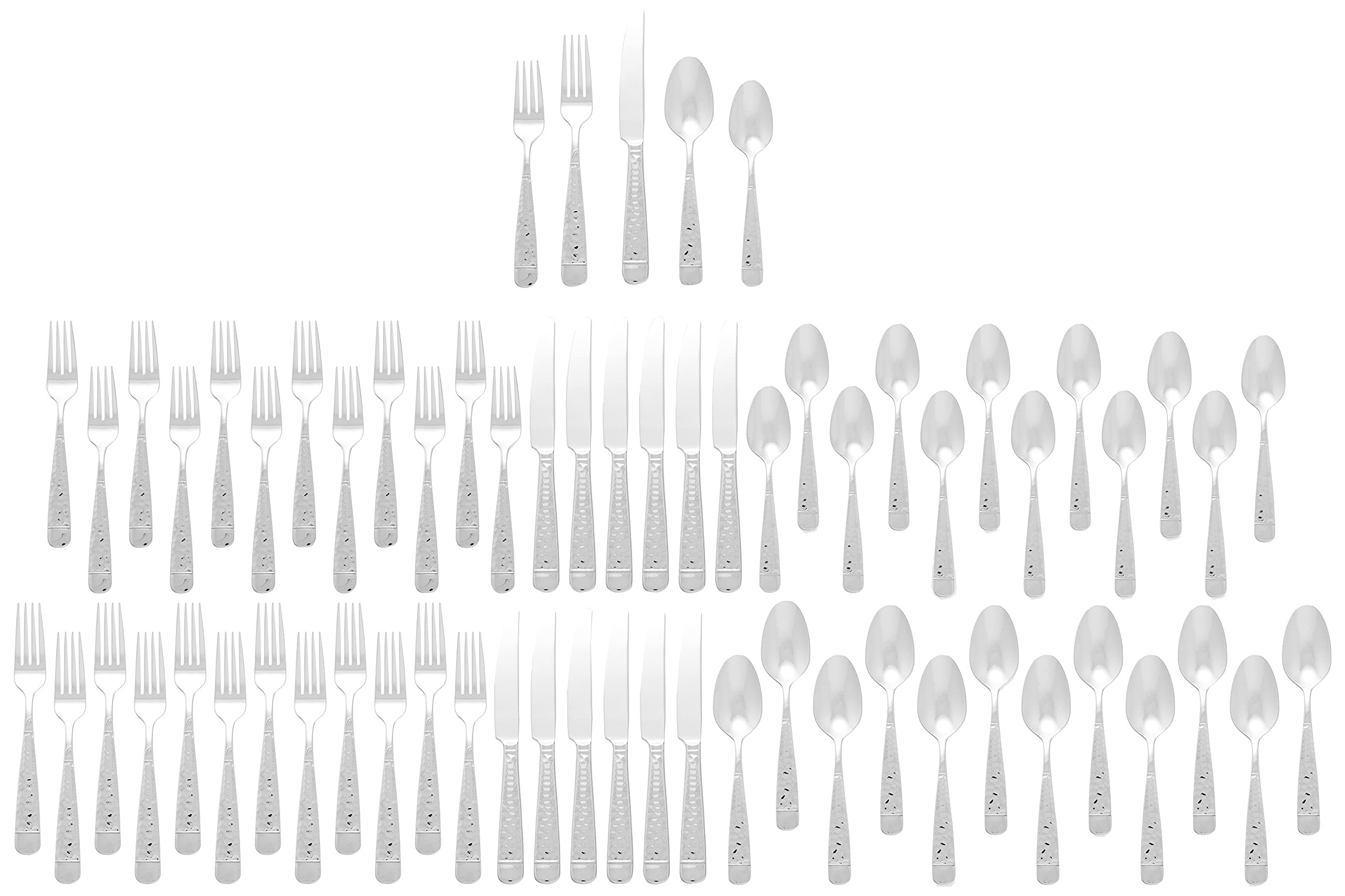 Lenox Eastwood 65-Piece Flatware Set  12.45 LB  Metallic
