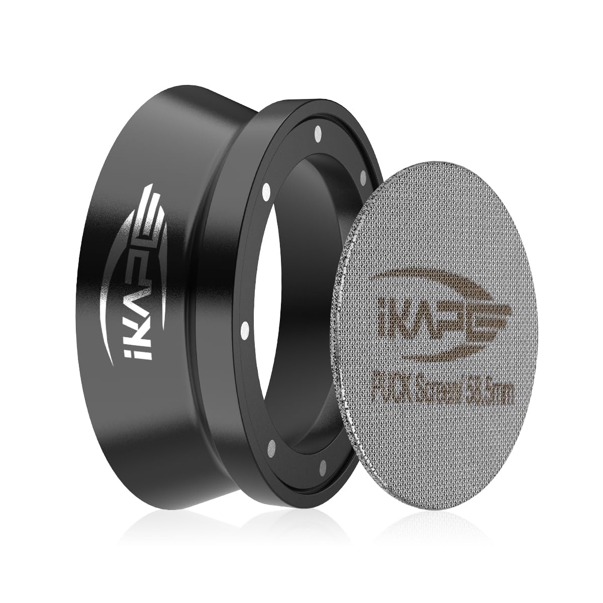 58Mm Espresso Dosing Funnel And Puck Screen Set, Magnetic Espresso Dosing Ring, Reusable Stainless Steel 58Mm Coffee Filter Comp