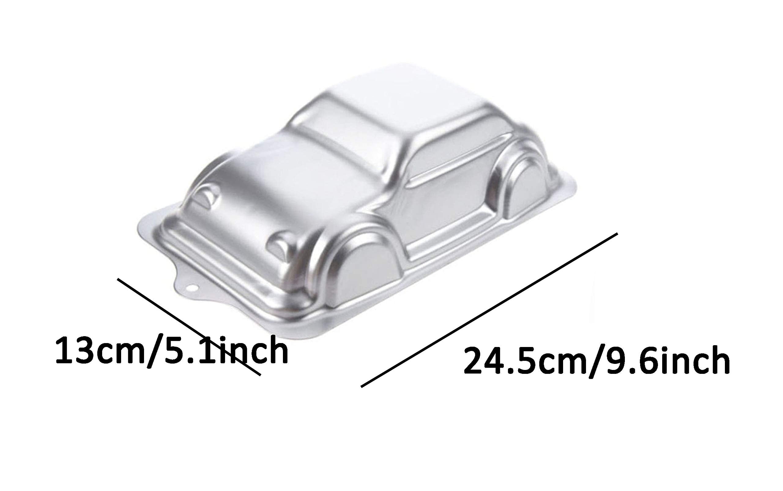 Zdywy 9.5 Inch Car Shaped Aluminum 3D Baking Mould Cake Mold Tin Birthday Cake Pan - Car