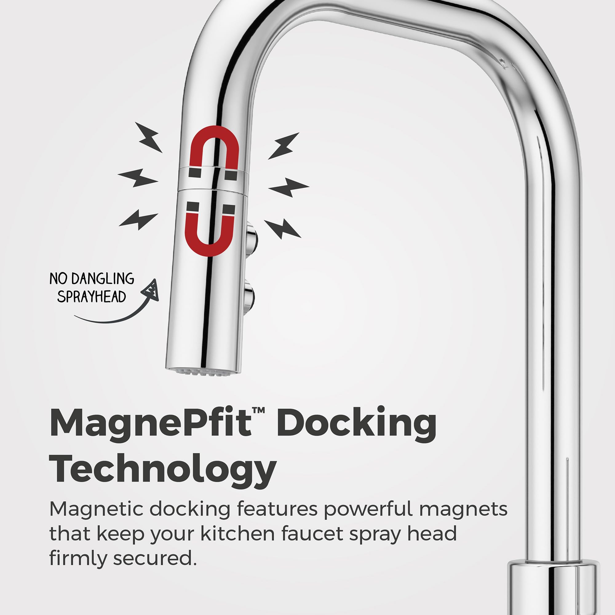 Pfister Zanna Kitchen Faucet With Pull Down Sprayer And Soap Dispenser, Single Handle, High Arc, Polished Chrome Finish, F5297Zn