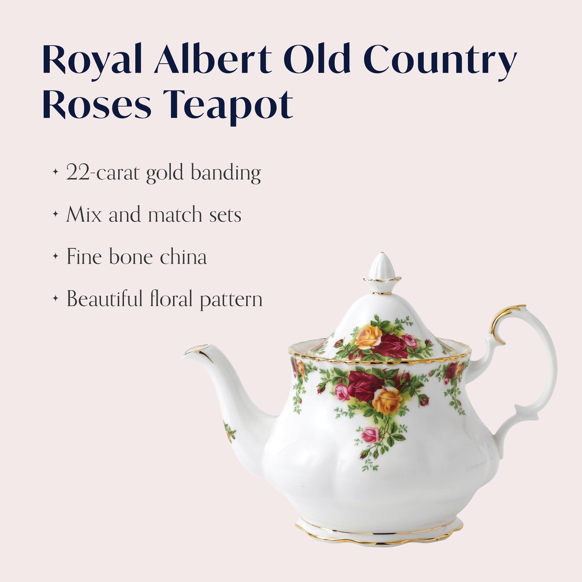 Royal Albert Old Country Roses Teapot Large