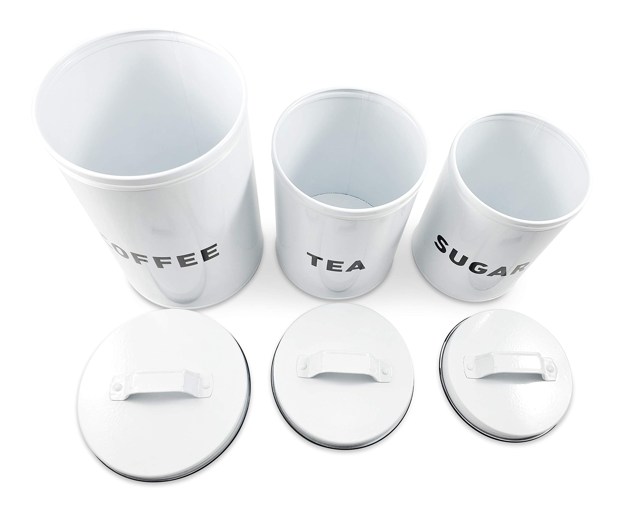 Metal Storage Canisters And Containers For Home And Kitchen Organization, Function, And Decor (Canister Set)