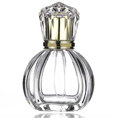 Homeyes 50ML 1.7 OZ Refillable Atomizer Spray Glass Empty Perfume Bottles for Travel