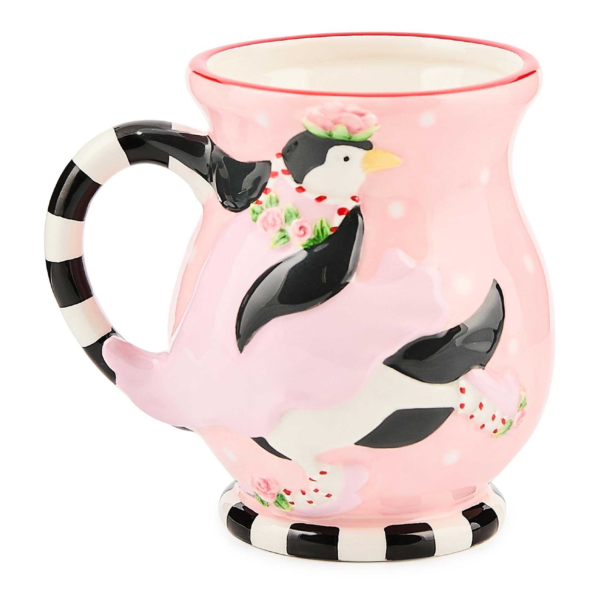 MACKENZIECHILDS Patience Brewster MiIllicent Penguin Ceramic Mug, Cute Coffee Mug and Tea Mug