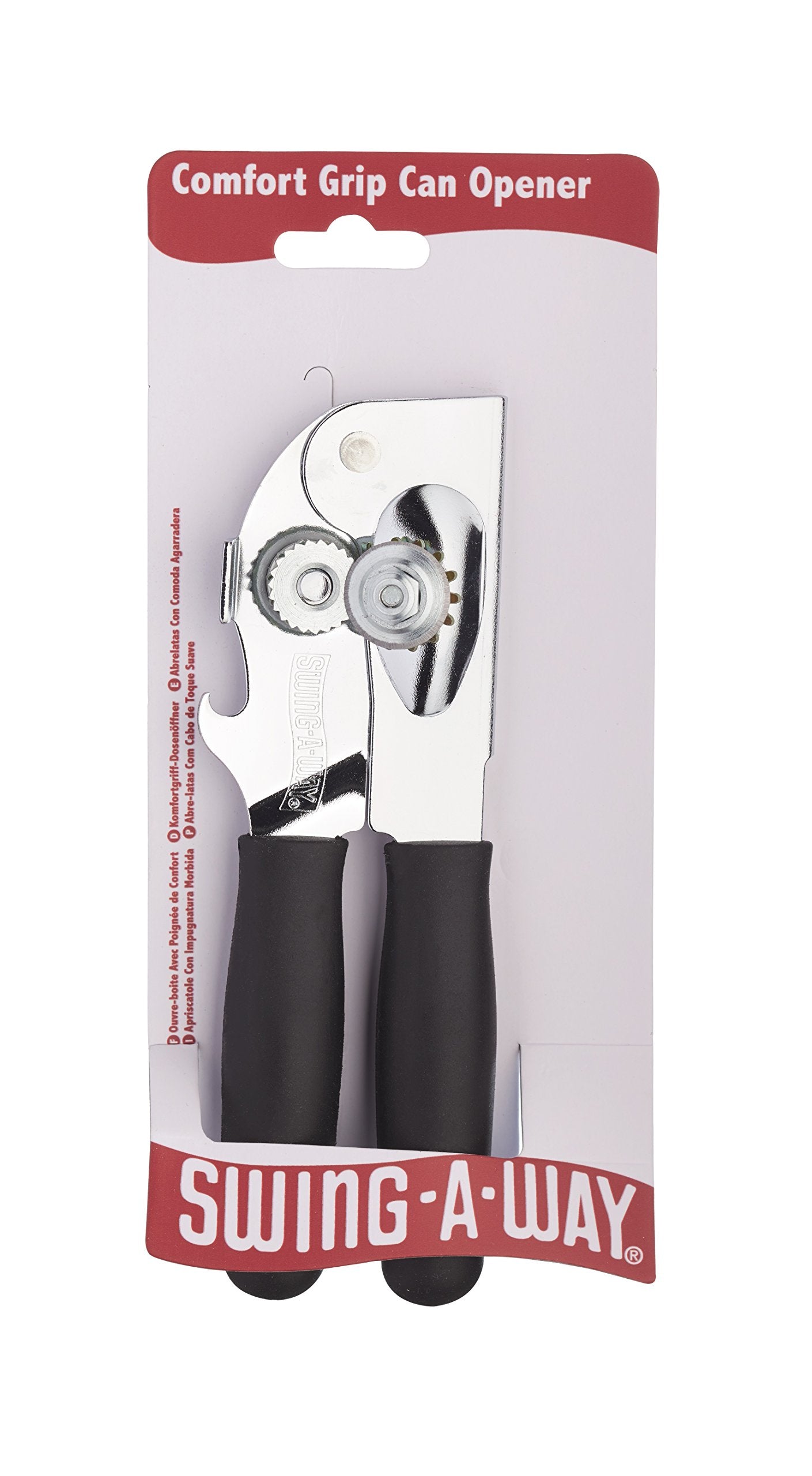 Kitchen Craft Swing-A-Way Heavy-Duty Can Opener, 18 Cm (7'') - Black