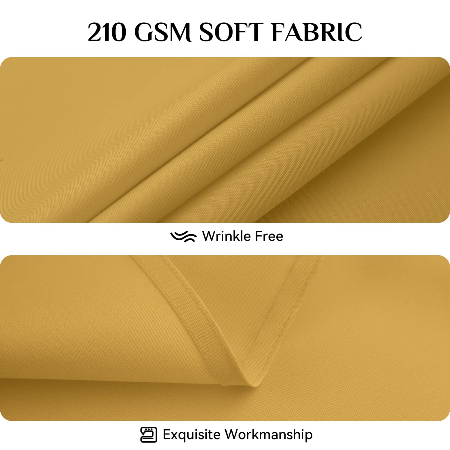 Softalker Fall Round Tablecloth Waterproof & Stain Resistant Table Cloth Wrinkle Free Fabric Washable 210Gsm Polyester Table Cov