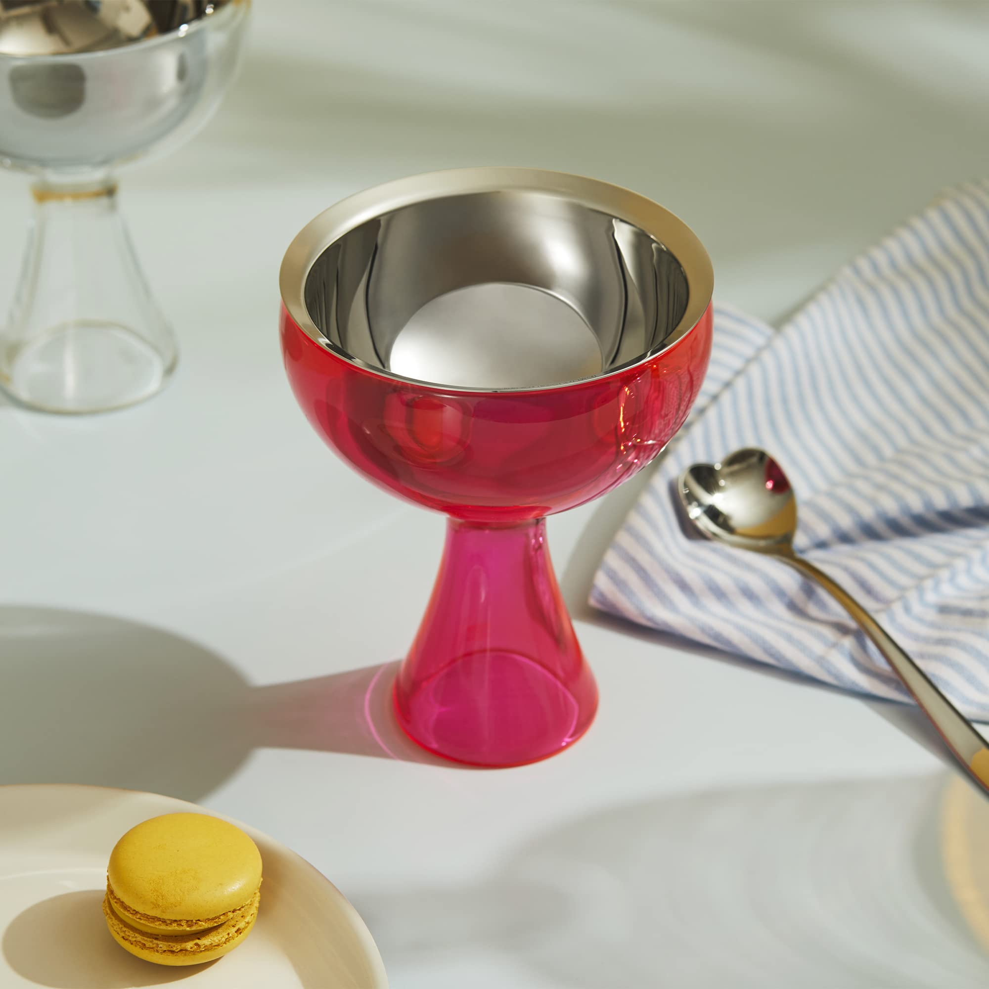 A Di Alessi Big Love Bowl And Spoon, Pink -