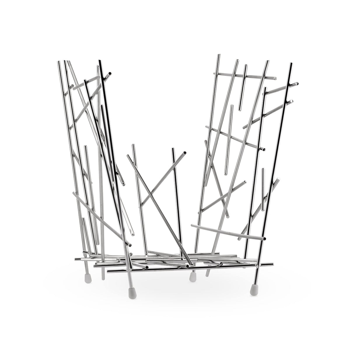 Alessi Blow Up Magazine Holder In Steel Chrome Plated - Fc15