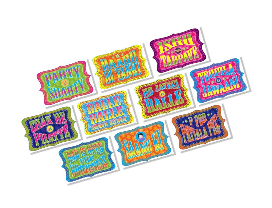 PartyStuff Props  Punjab Classic Party Props (10 Piece)