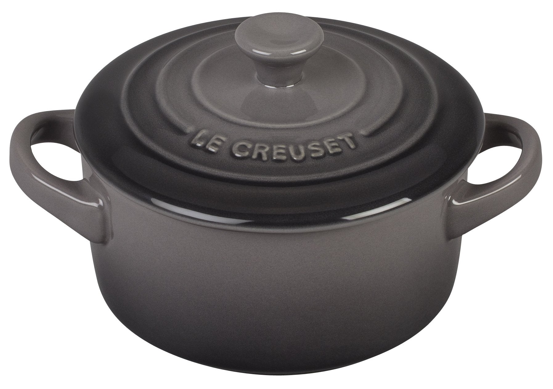 Le Creuset Stoneware Mini Round Cocotte, 8 Oz., Oyster