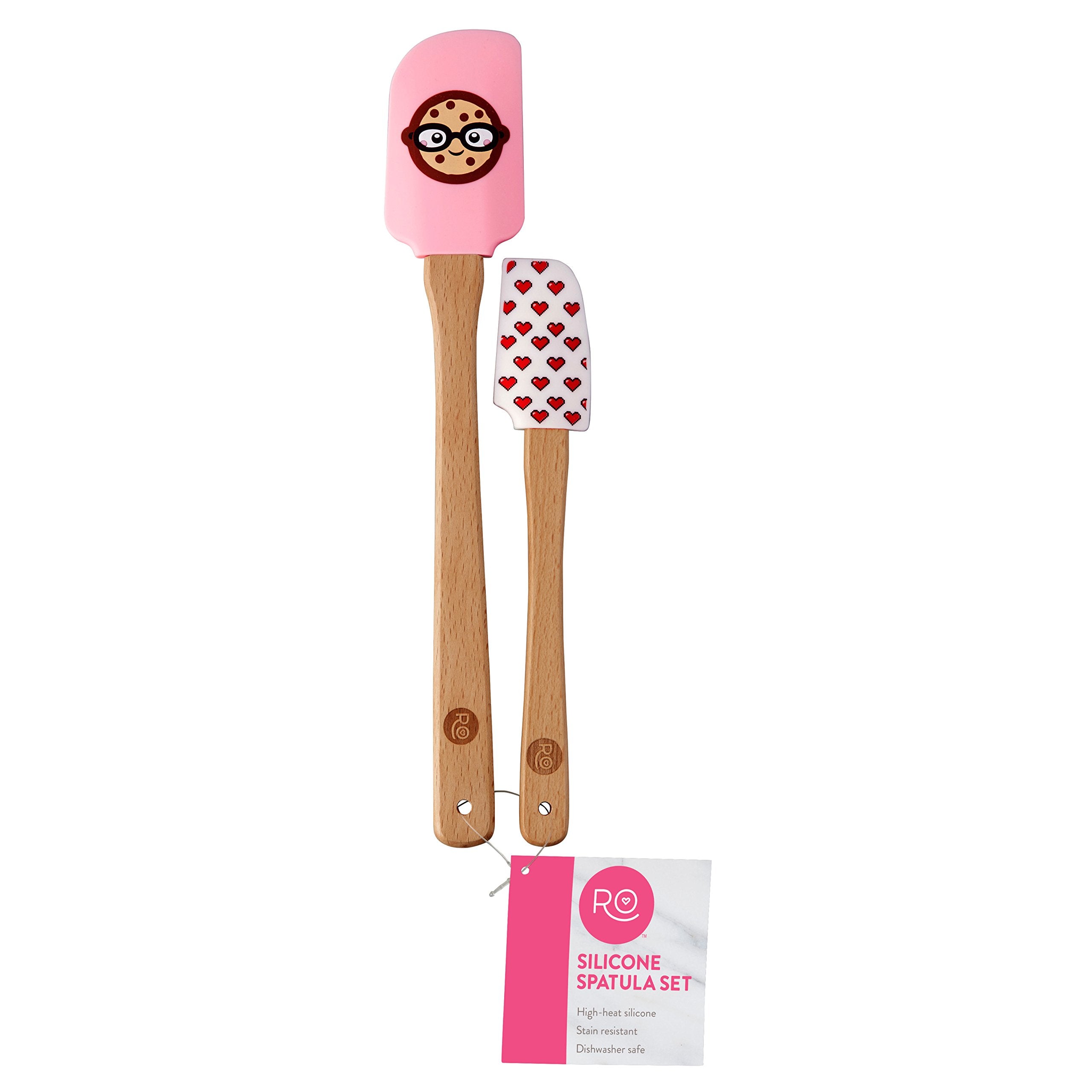 Wilton Rosanna Pansino Wilton Nerdy Nummies Silicone Spatulas, 2-Count Silicone Spatula Set