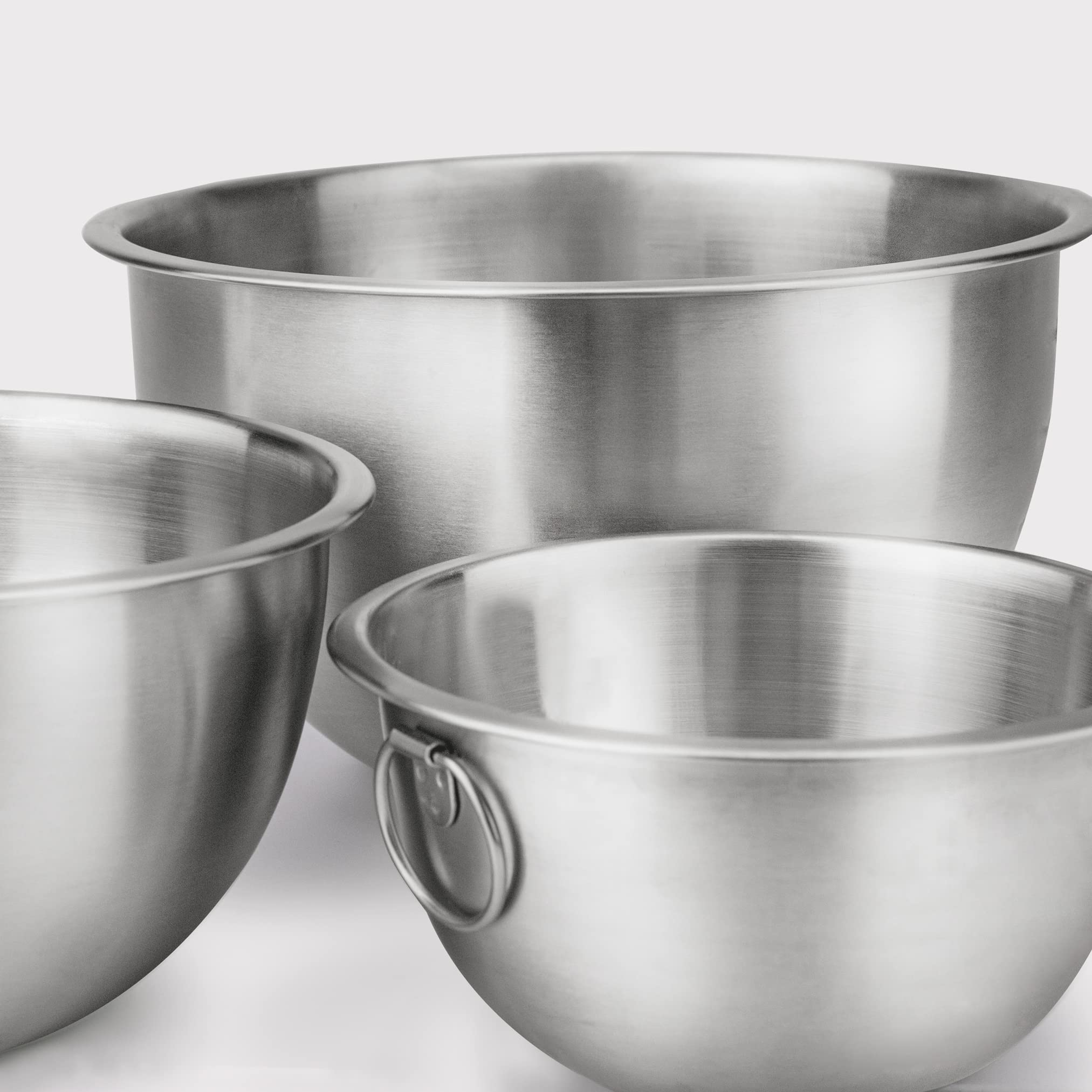 Tovolo Stainless Steel, Set Of 3 Mixing Tight-Seal Dishwasher-Safe Metal Bowls With Bpa-Free Lids For Food Storage, Stainless St
