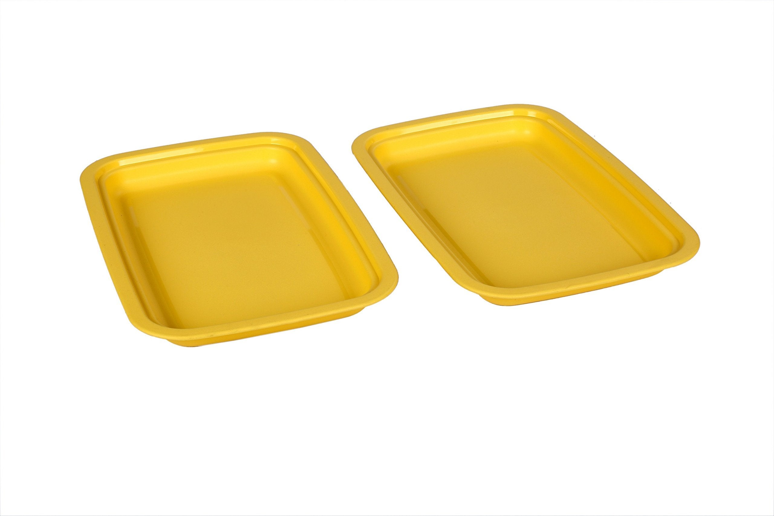 Signoraware Big Serving Tray Set, Set Of 2, Lemon Yellow