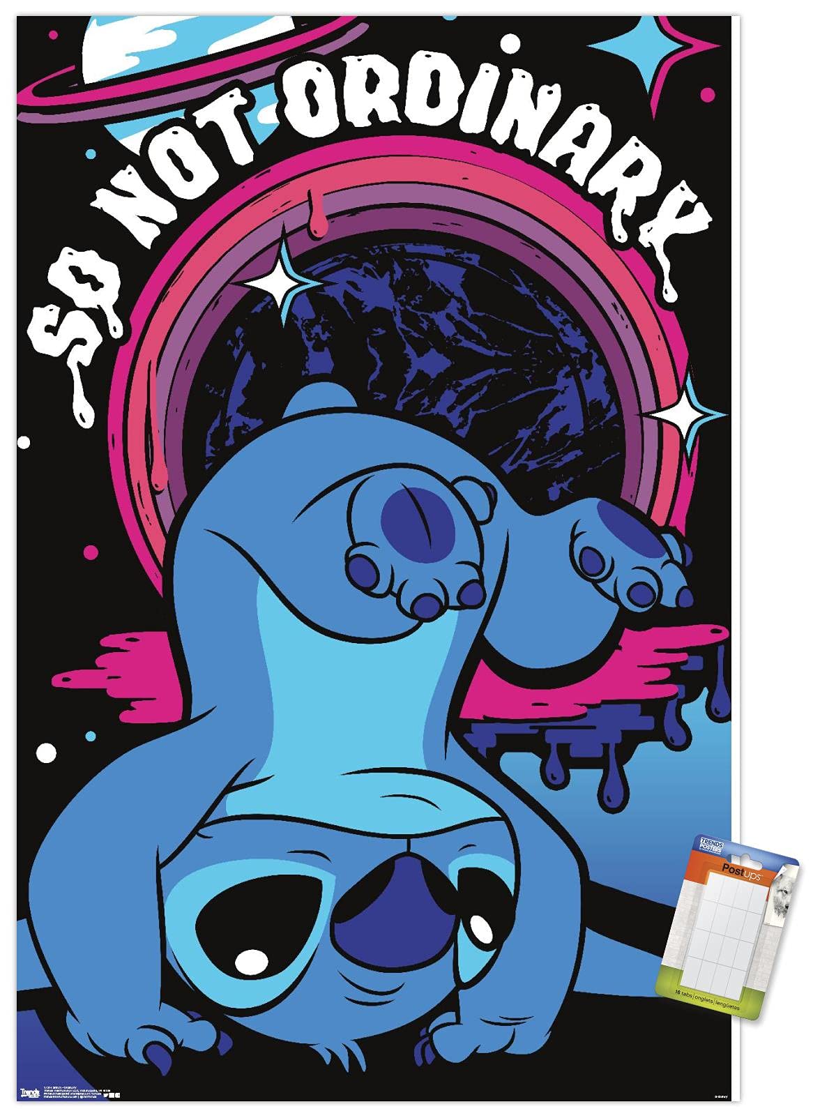 Trends International Disney Lilo And Stitch - Ordinary Wall Poster, 14.725'' X 22.375'', Premium Poster & Mount Bundle