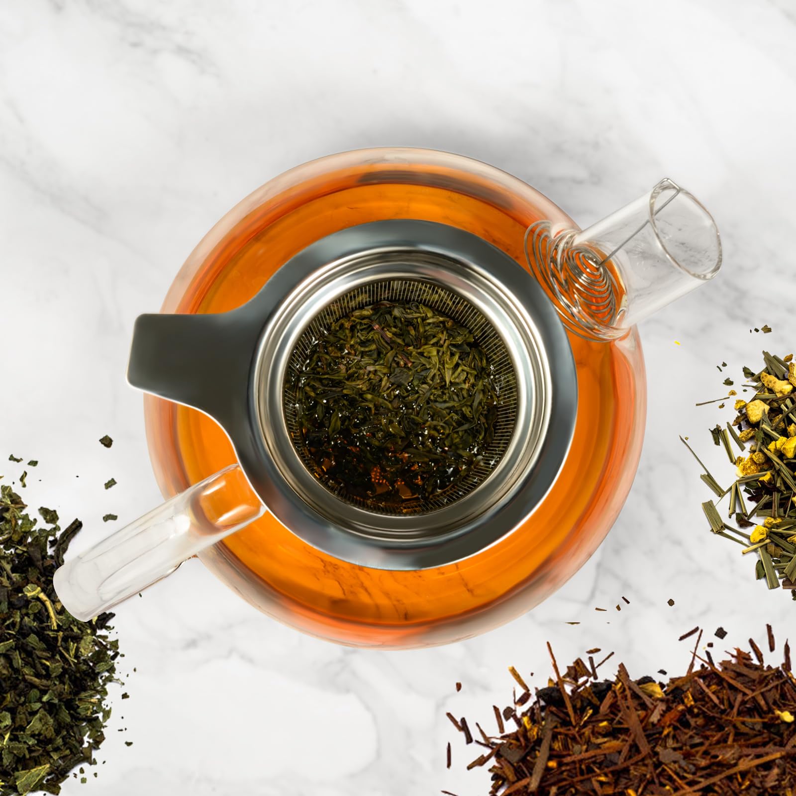 Paracity Tea Infuser For Loose Leaf Tea, Loose Leaf Tea Infuser With Handles, Tea Strainer Extra Fine 18/8 Stainless Steel, Tea