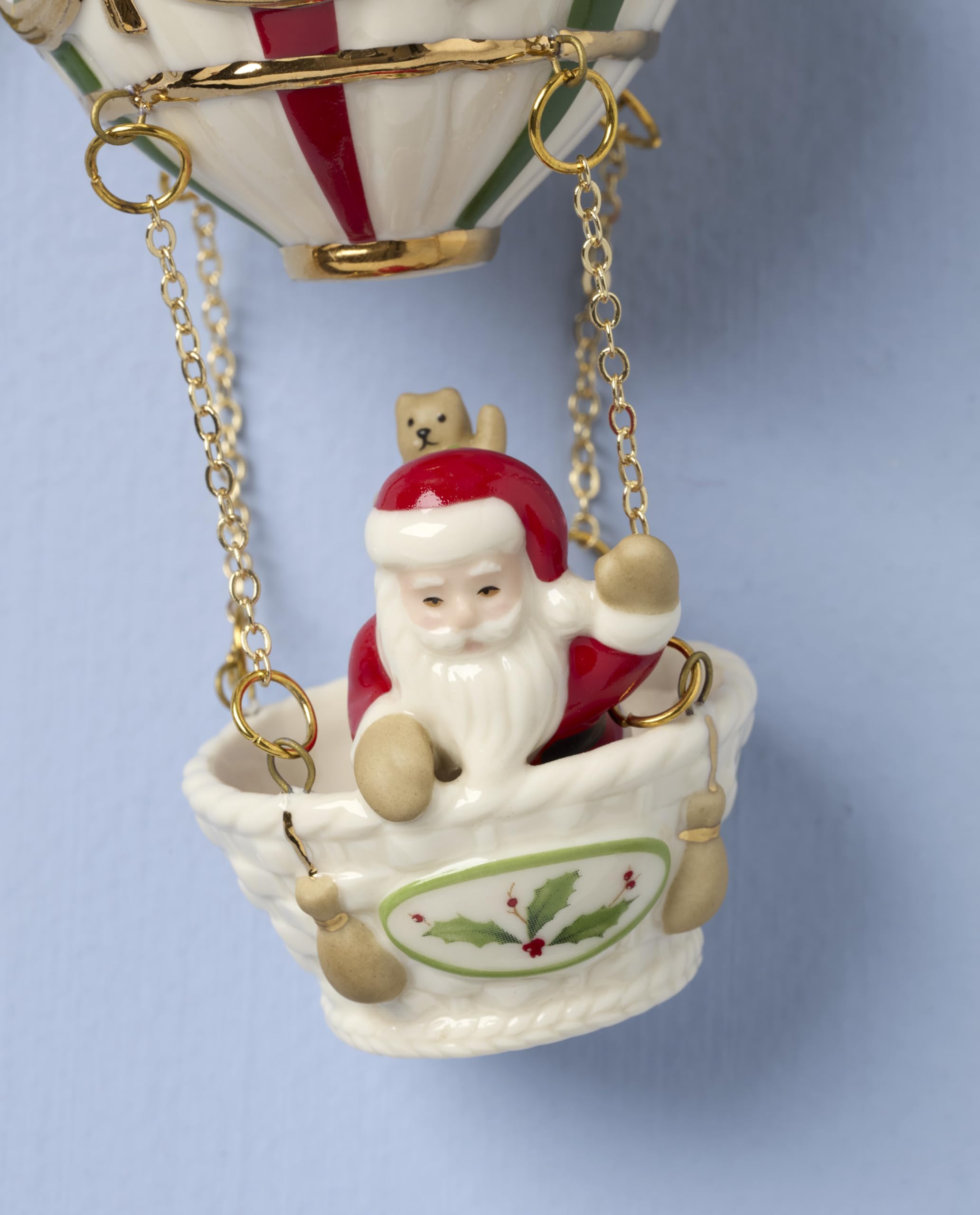 Lenox 897729 Christmas Hot Air Balloon Ornament, Christmas, Holiday Decorations