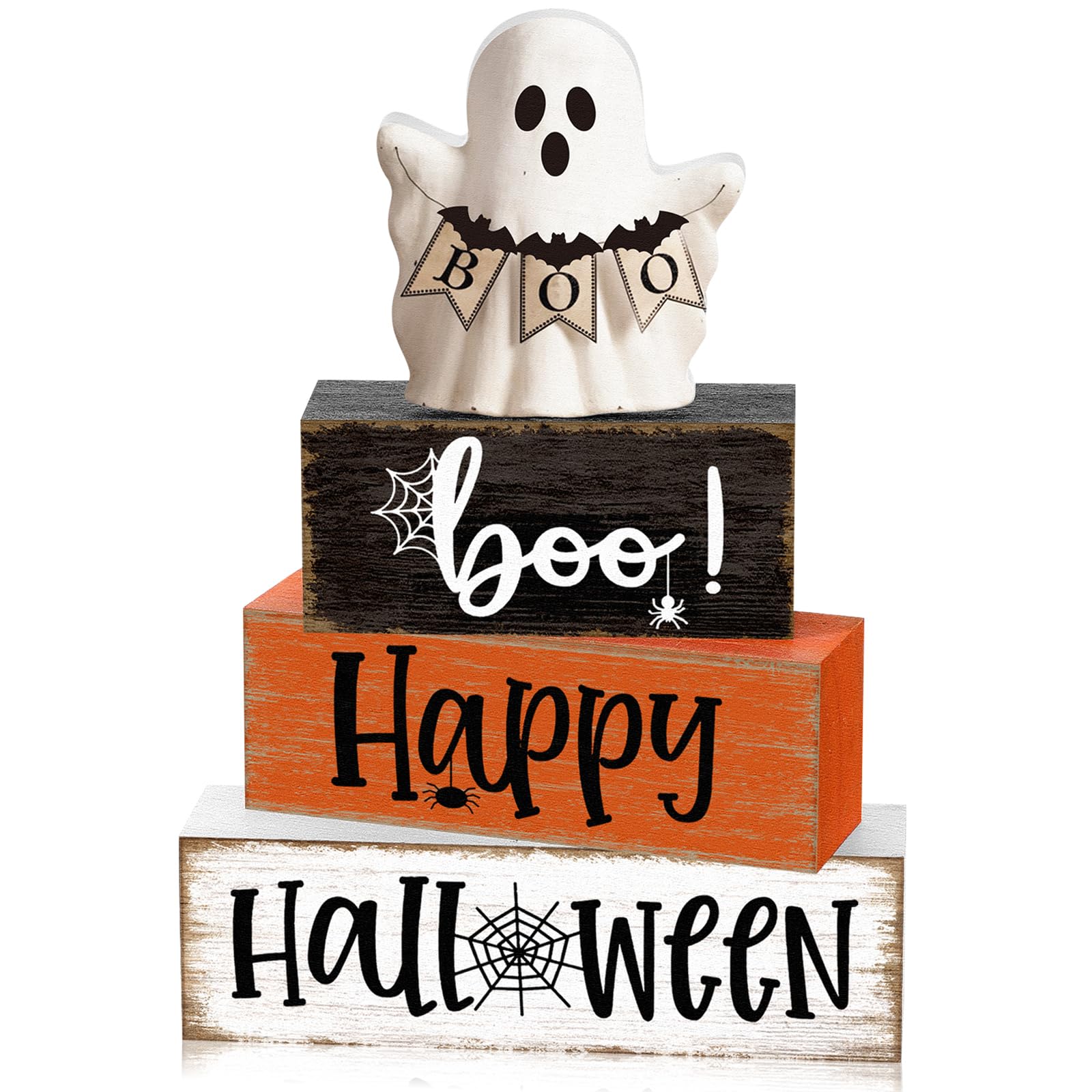 Yousoontic 4 Pcs Wooden Table Decorations Rustic Signs Tiered Tray Decor Wood Farmhouse Vintage Ornaments Gift Centerpiece Table