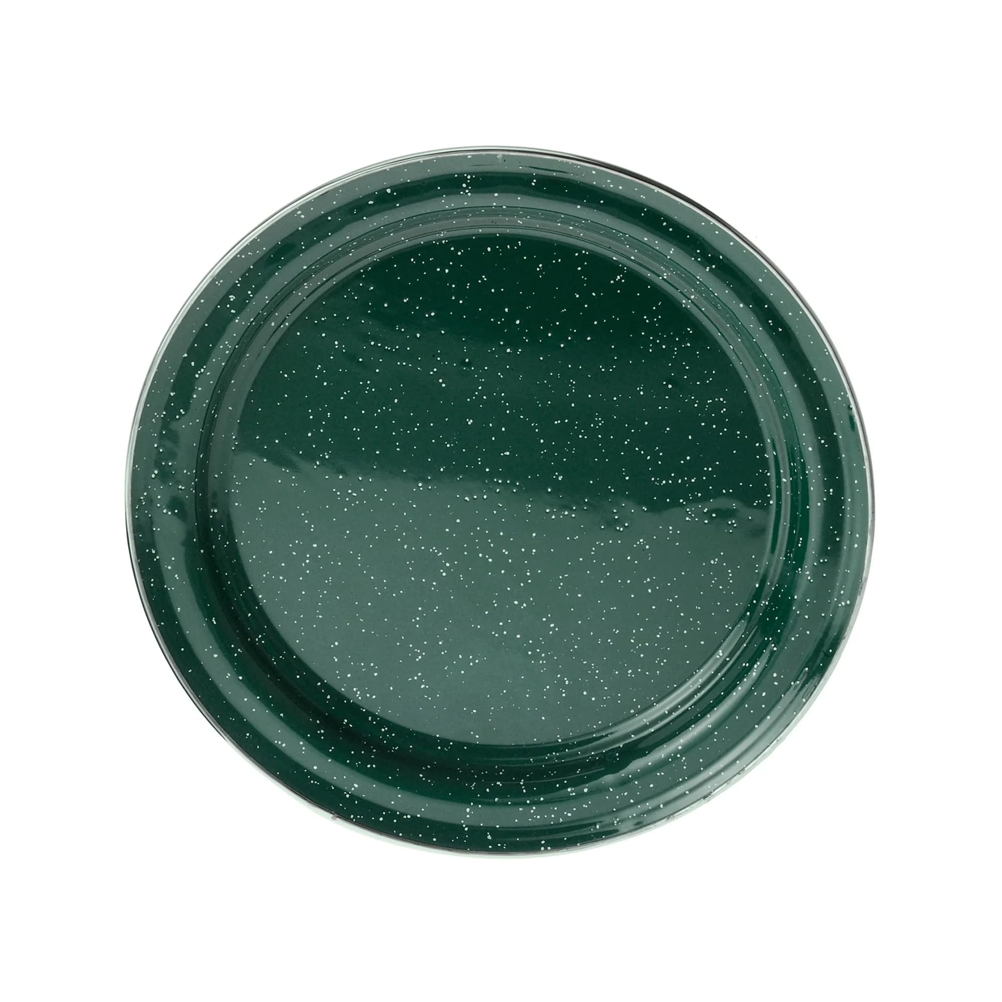 GSI Outdoors Pioneer 10 Inch Plate, Enameled Steel Tableware Dinner Plate for Camp, Cabin and Farmhouse Kitchen, Green