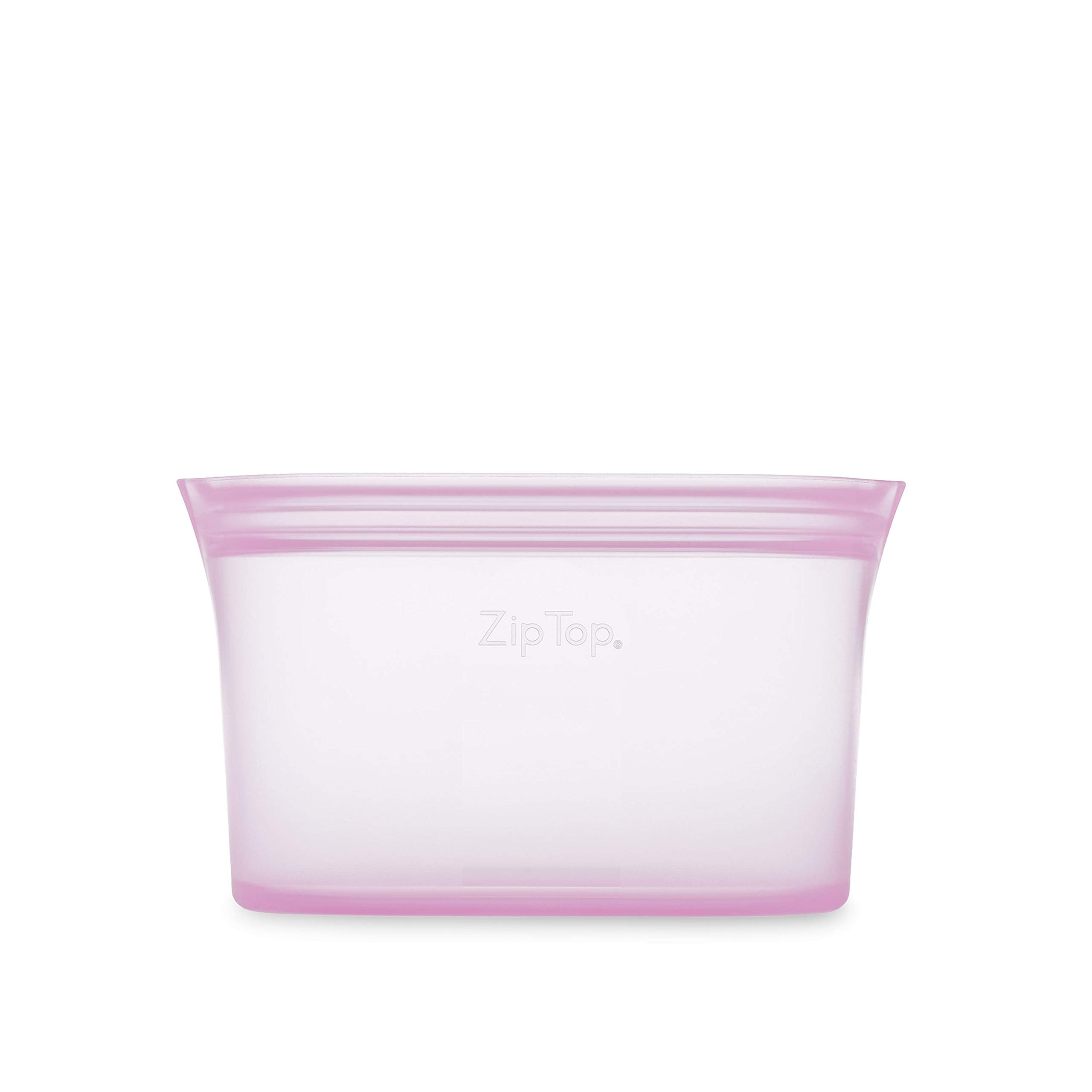 Zip Top Reusable Food Storage Bags | Small Dish [Lavender] | Silicone Meal Prep Container | Microwave, Dishwasher And Freezer Sa