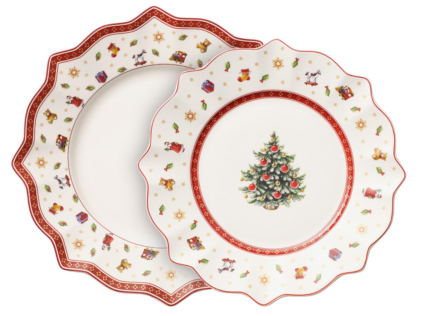 Villeroy & Boch Toy's Delight Dinnerware, Set of Plates, 8pcs, Multi Colour, 8 Count