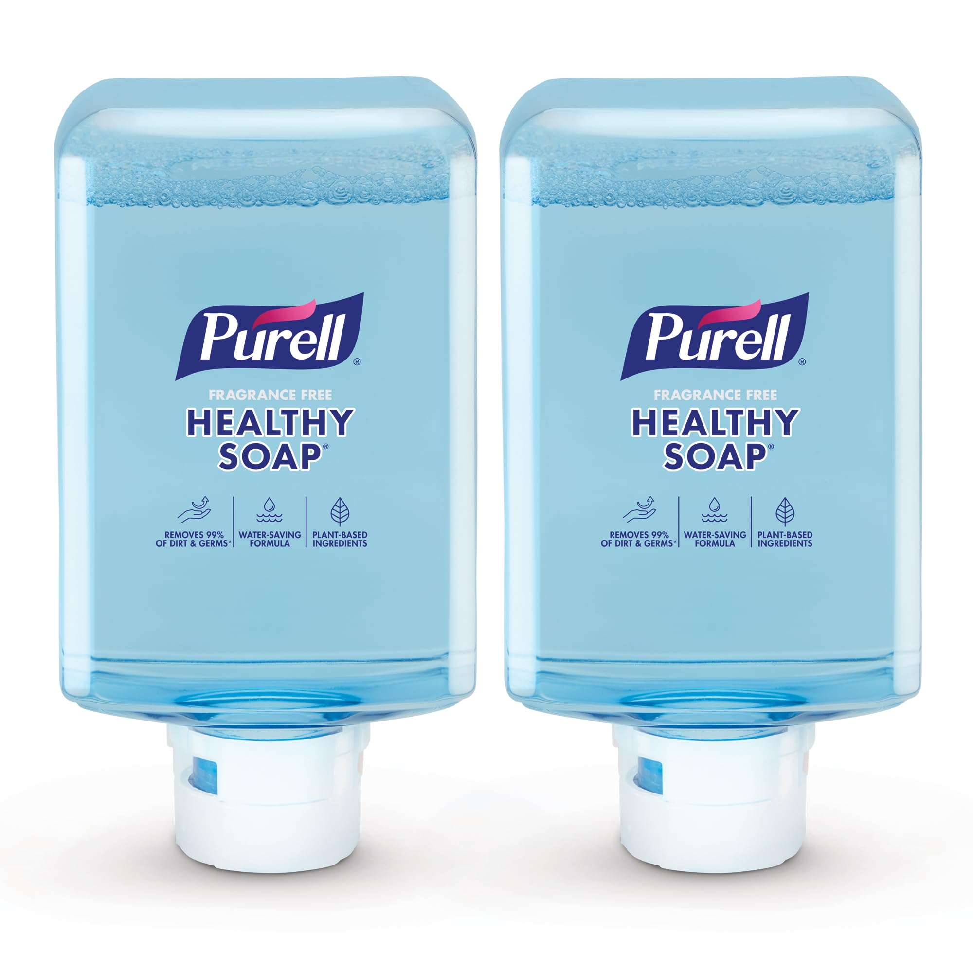 PURELL HEALTHY SOAP with CLEAN RELEASE Technology Fragrance Free Foam, 1200 mL Refill for PURELL ES10 Automatic Soap Dispenser (