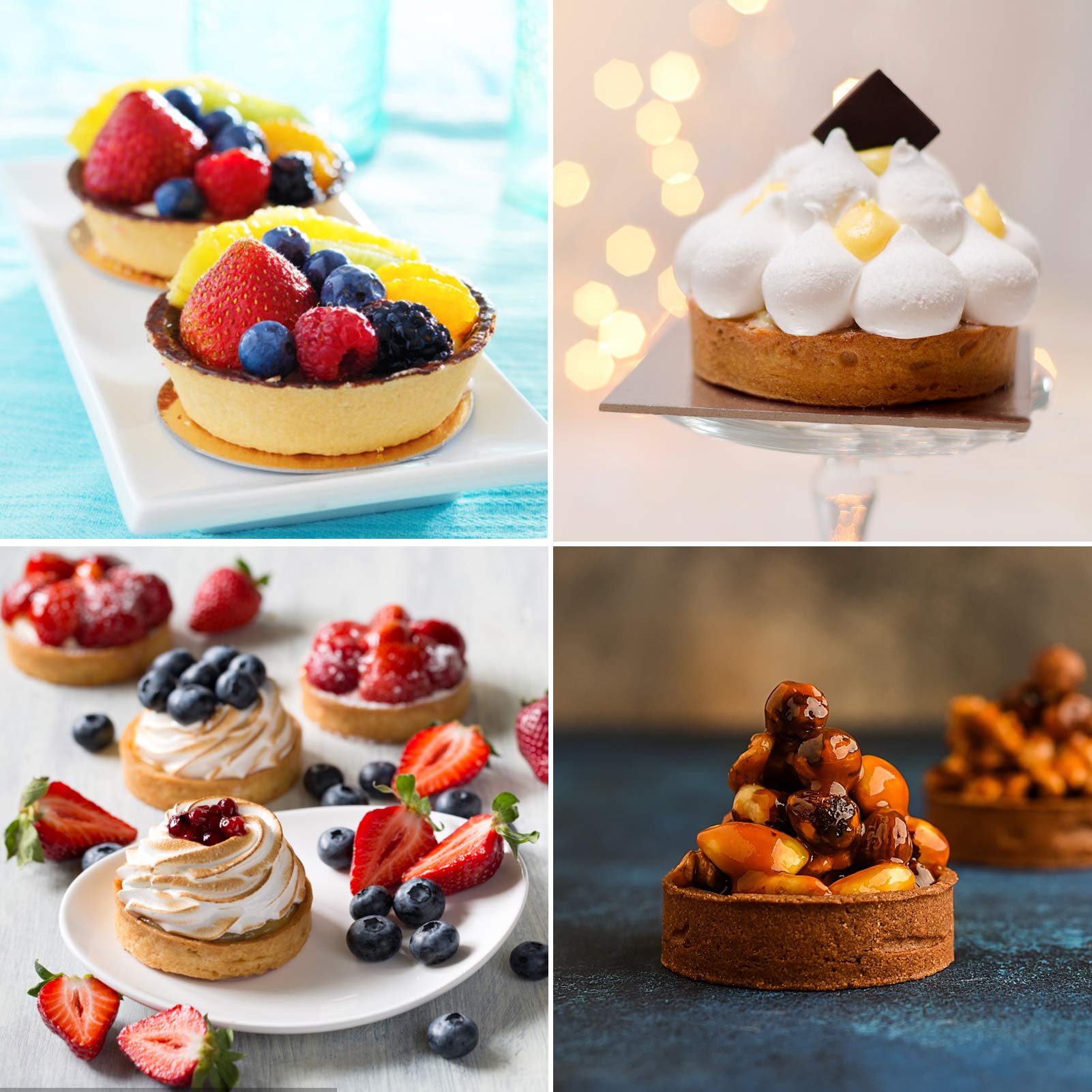 Palksky Silicone Molds For Baking (2 Pack)6-Cavity Large Round Disc Mold/English Muffins Pan/Resin Coaster Mold Non-Stick For Ha