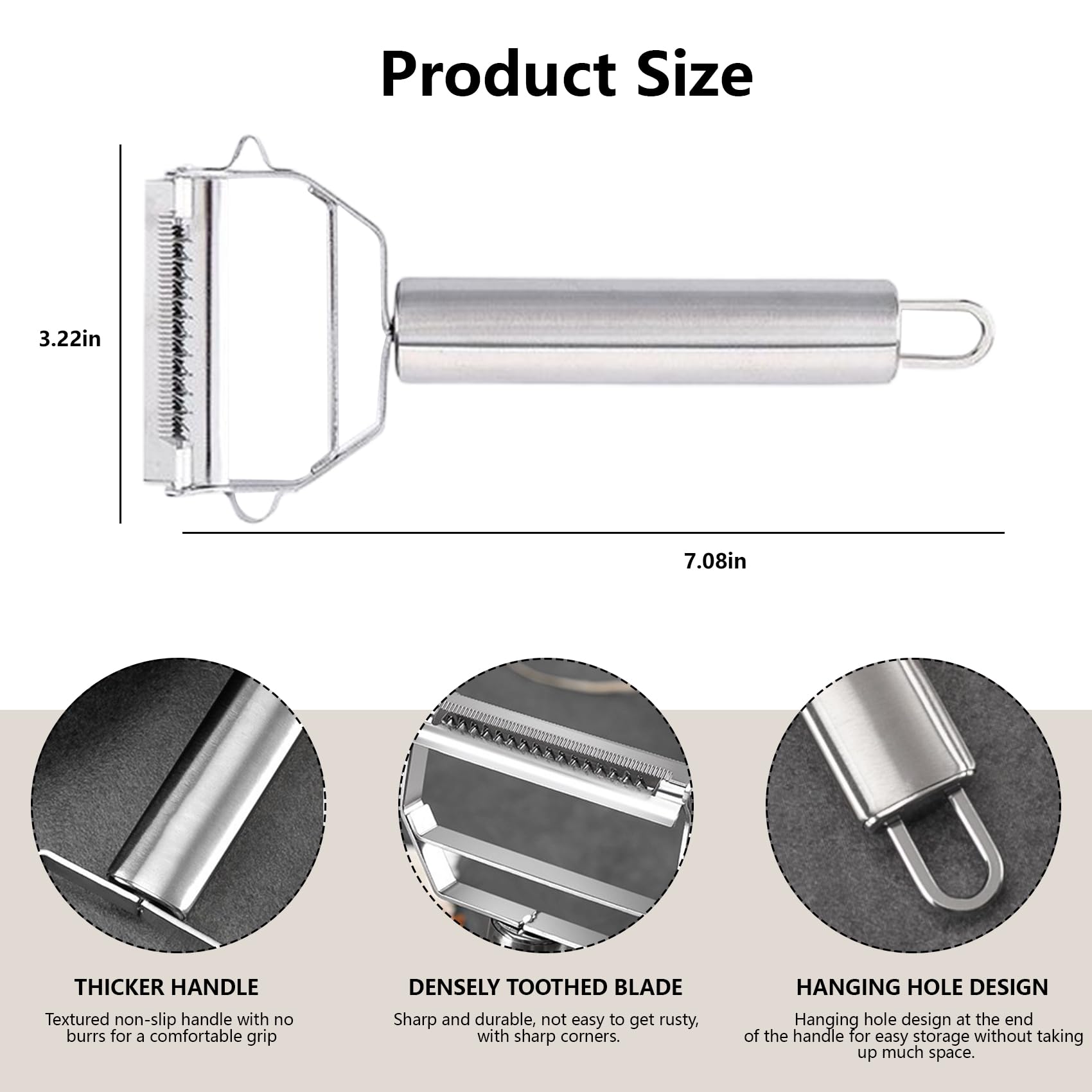 Renext Multifunction Stainless Steel Julienne Peeler Vegetable Peeler Double Planing Grater Kitchen Accessories Cooking Tools