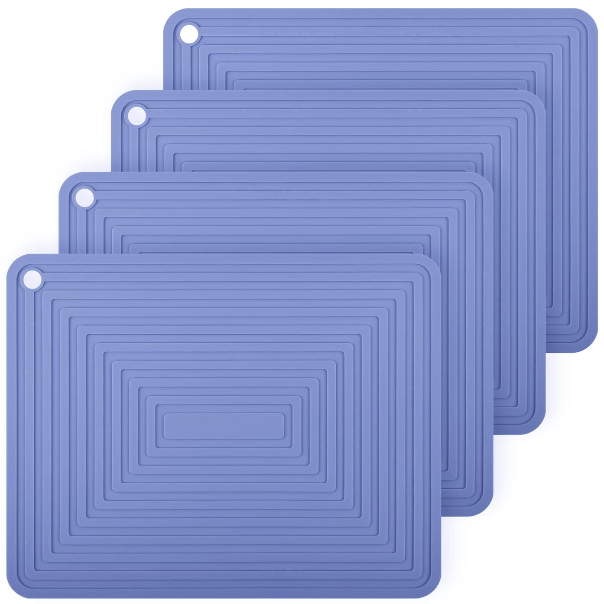 Smithcraft Silicone Trivets For Hot Dishes, Pots And Pans, Blue Hot Pads For Counter, Multi-Purpose Hot Pads For Kitchen, Versat