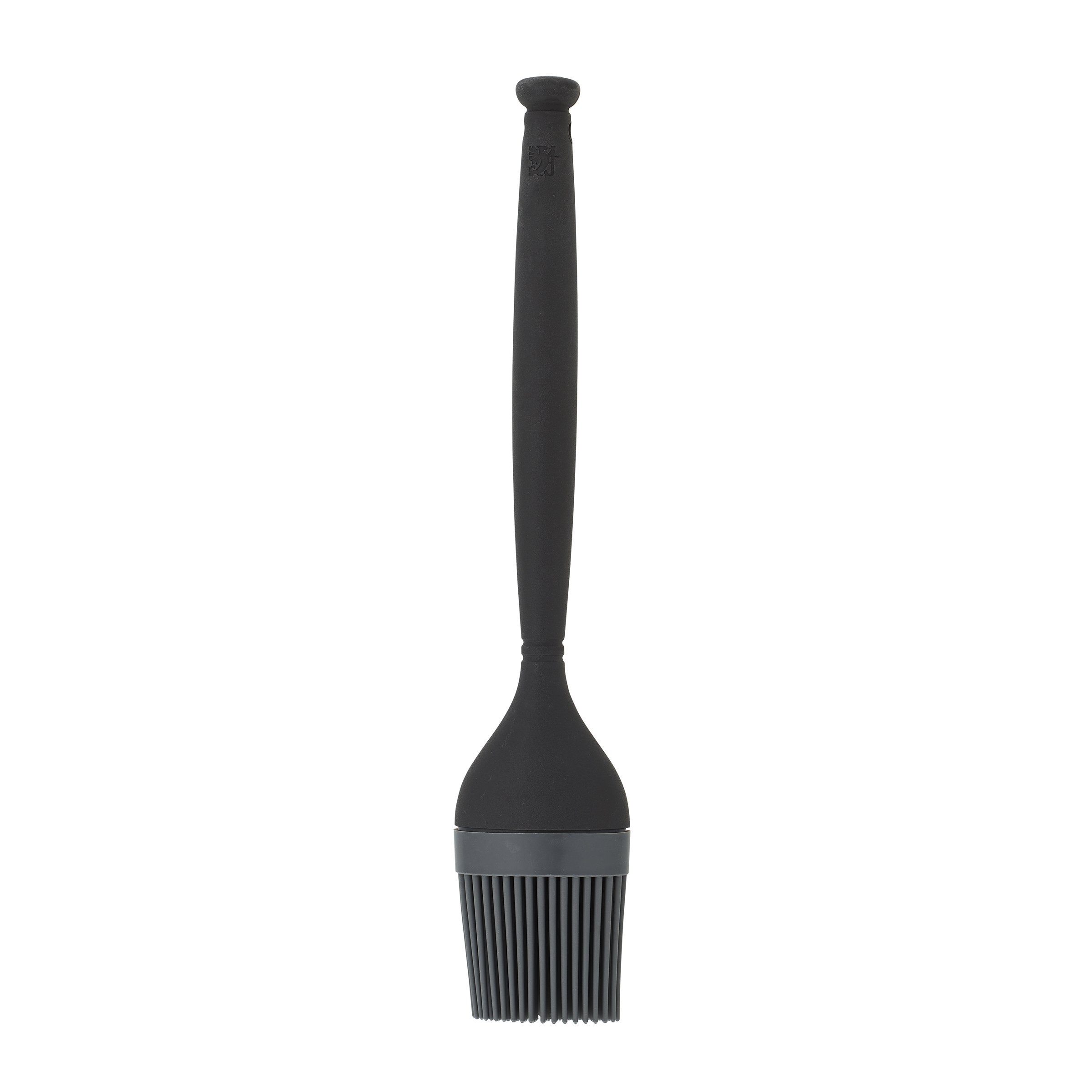 Sabatier Nylon Basting Brush With Silicone Head, 12-Inch, Black/Gray