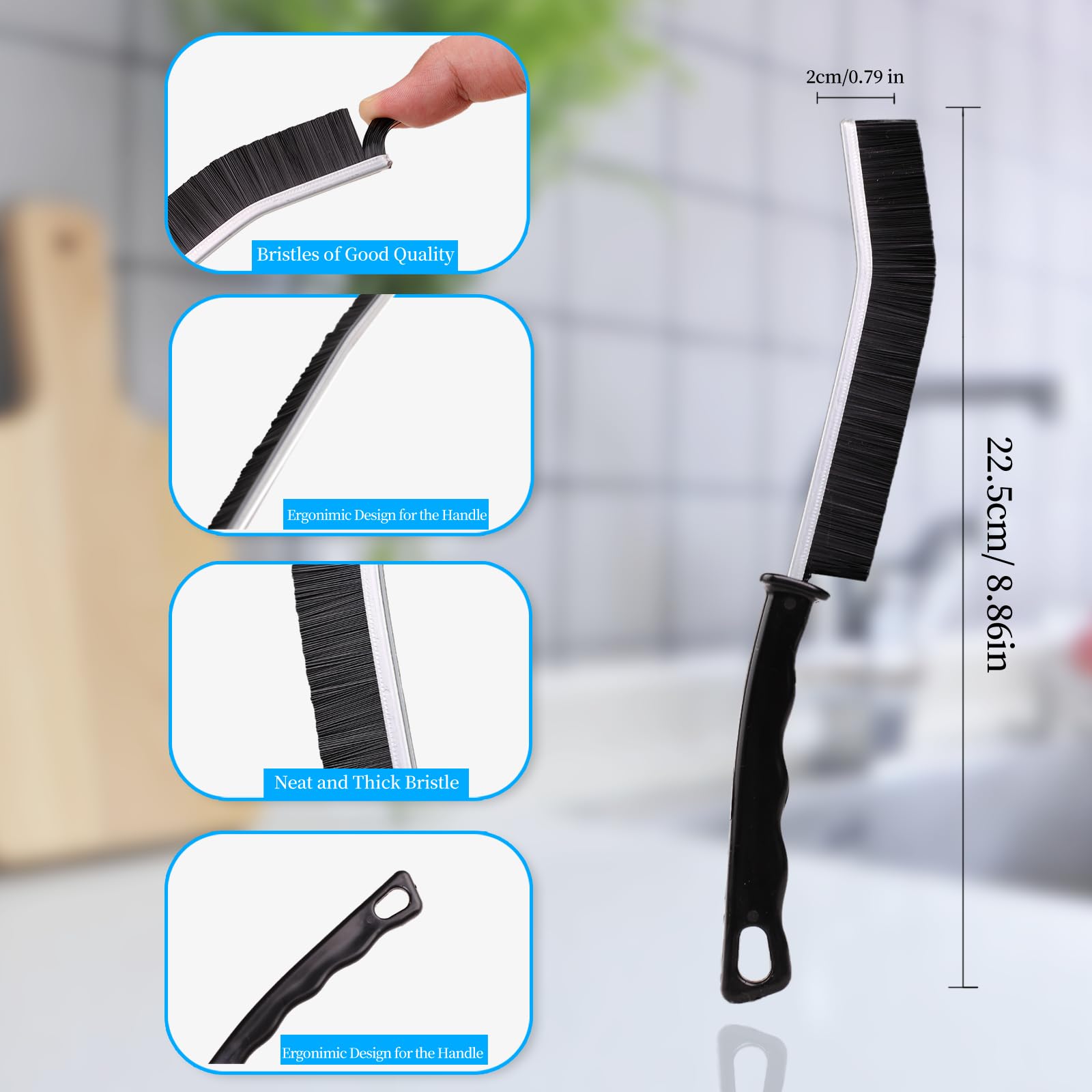 Crevice Cleaning Brush Cleaning Tools Cleaning Supplies Grout Brush Scrub Brush Toilet Brush For Household Use For Cleaning Bath