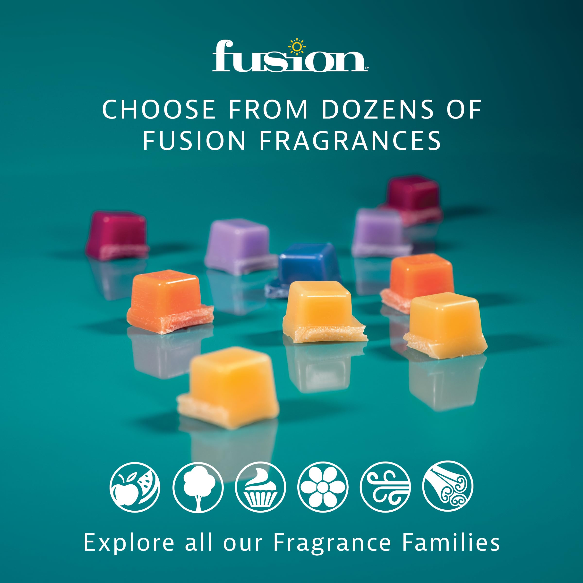 FUSION by Scentsationals Scented Wax Fragrance Melts - Laundry Basket - Wax Cubes Pack, Home Warmer Tart, Electric Wickless Cand