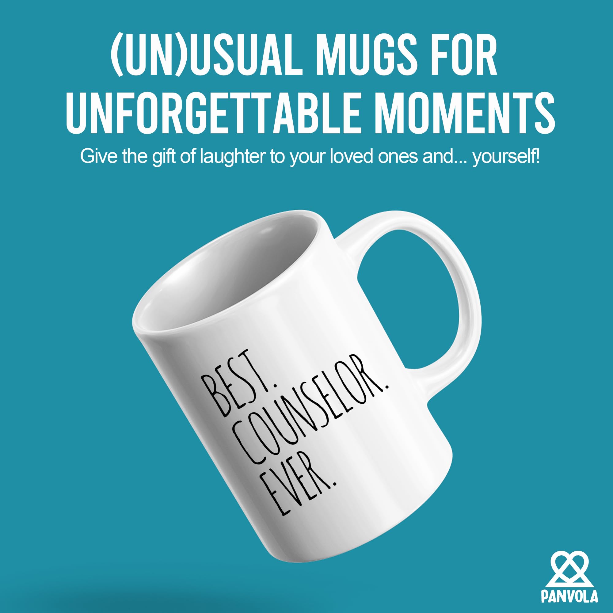 Panvola Best Counselor Ever Mental Health Therapist School Counselor Coffee Mug Marriage Teacher Psychologist Ceramic Cup 11Oz W