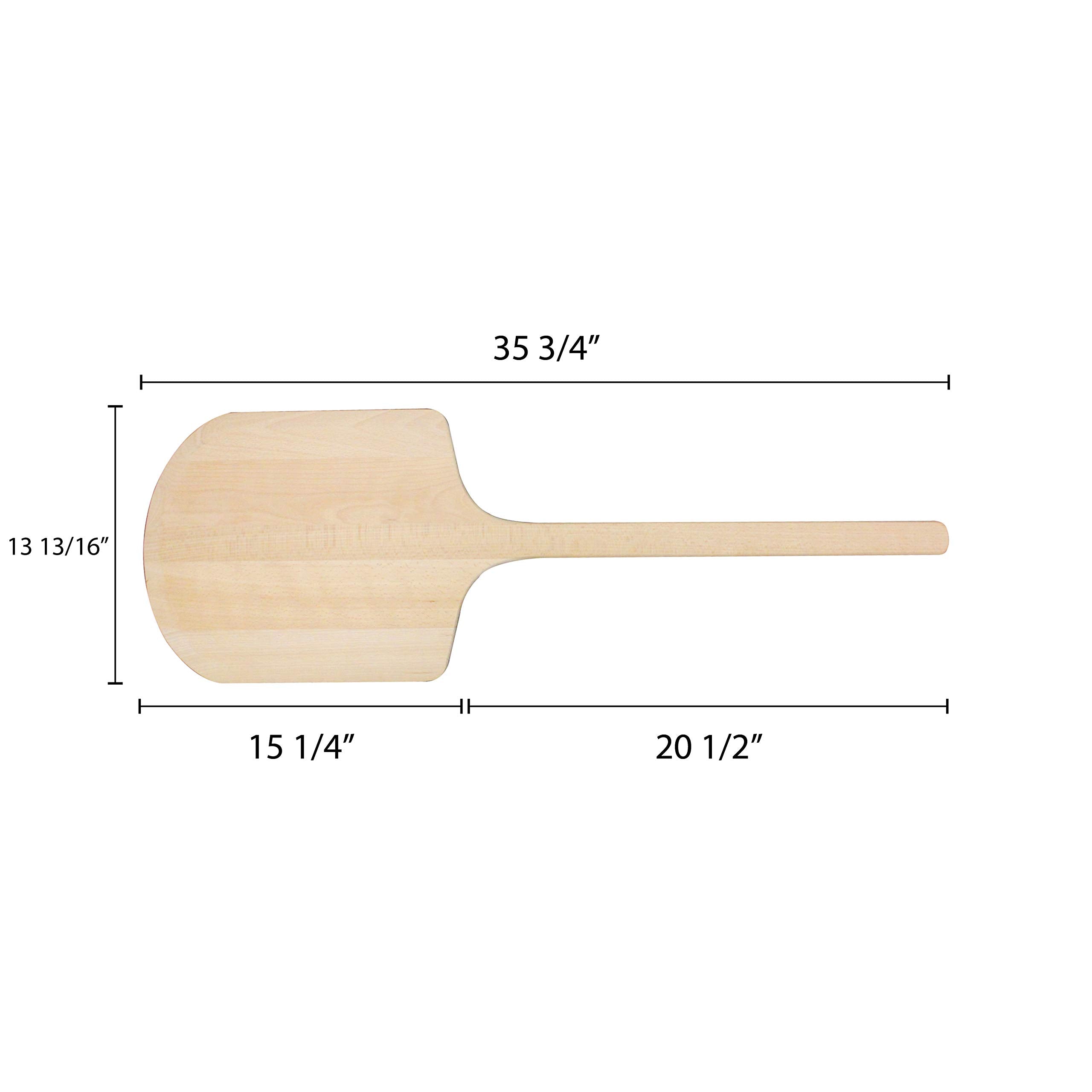 Thunder Group 36 Inch Wood Handle Pizza Peel