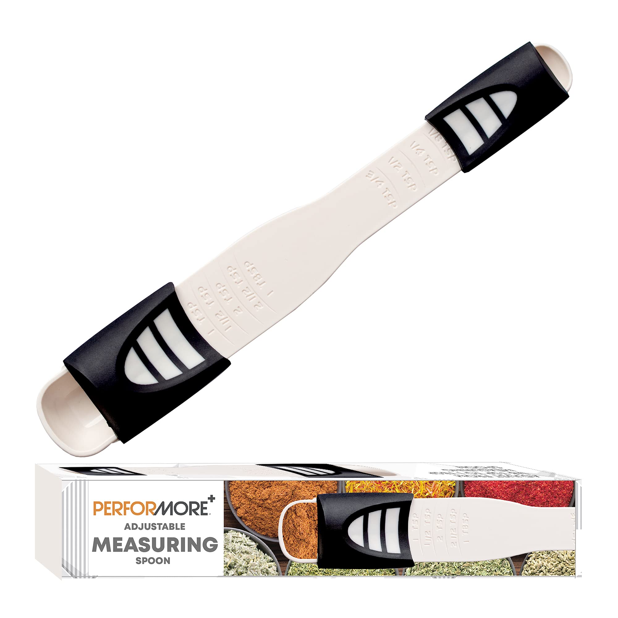 Performore Adjustable Measuring Spoon With Double End Adjustable Scale, 9 Stalls All In One Measuring Spoon, Wide Range Of Measu