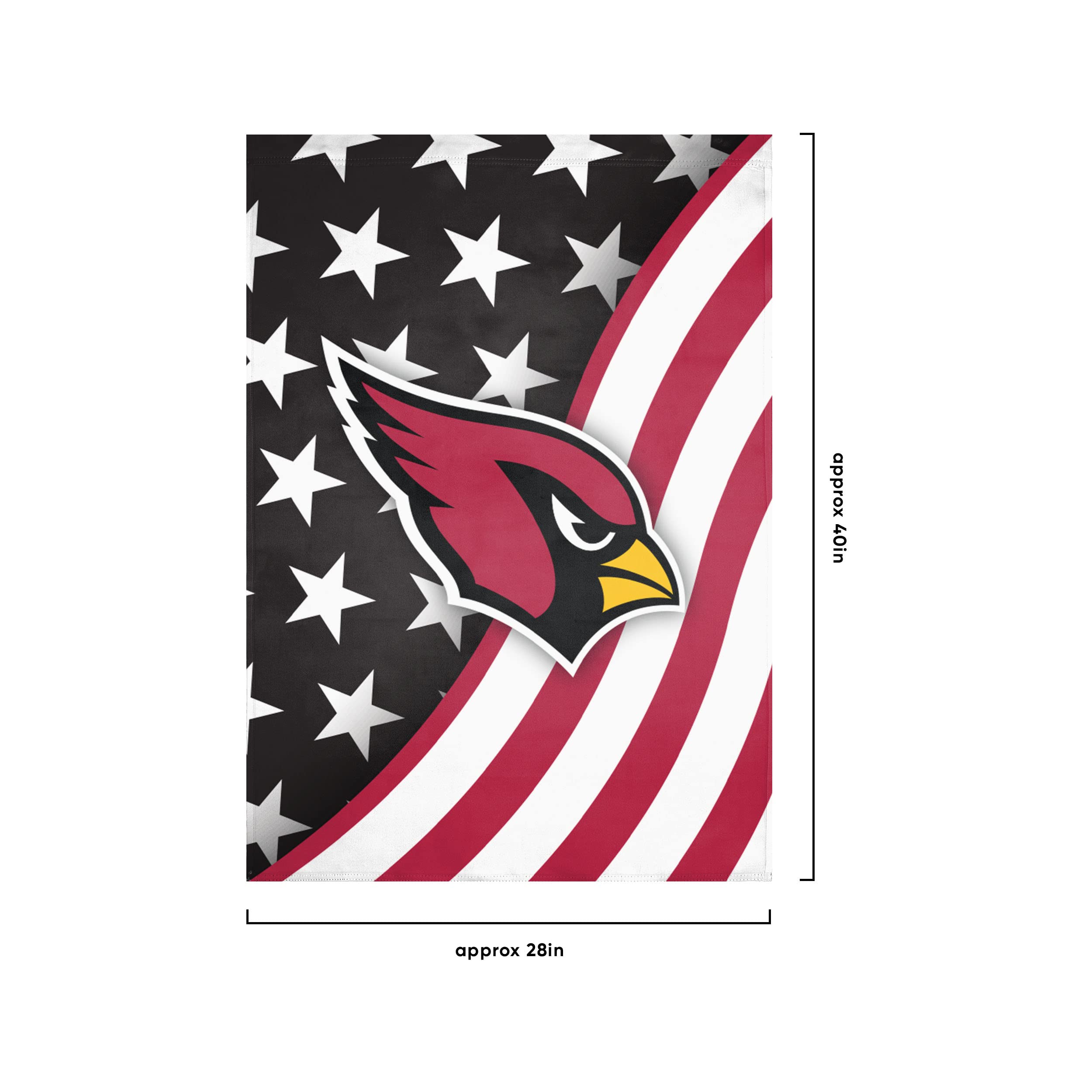 Arizona Cardinals Nfl Vertical Flag