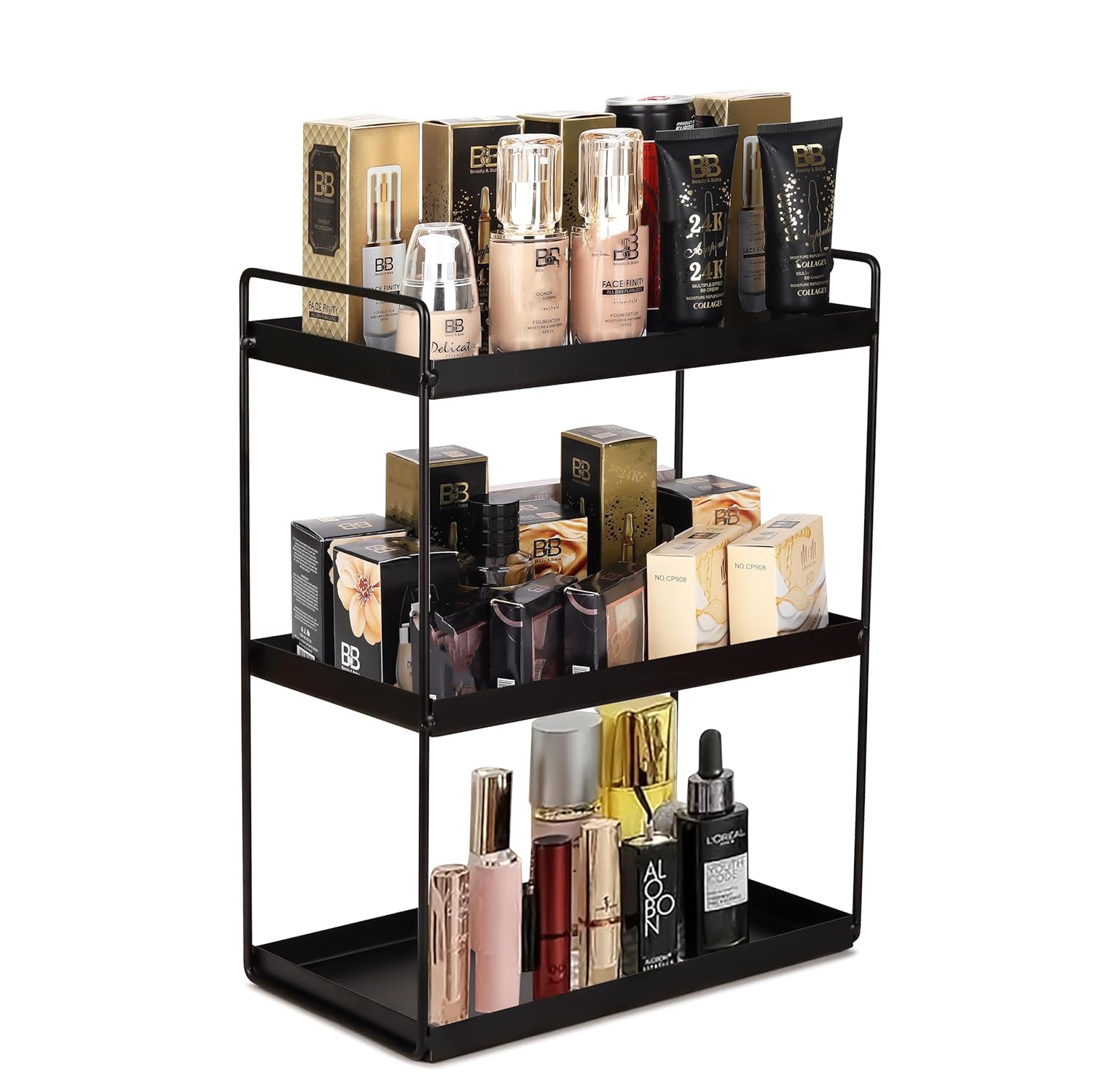 Cri8Hub 3Tier Shelf Storage Stand For Kitchen, Bathroom, SpiceRack, Cosmetic Organizer Or Bathroom Shelf, Countertop Oragnizer