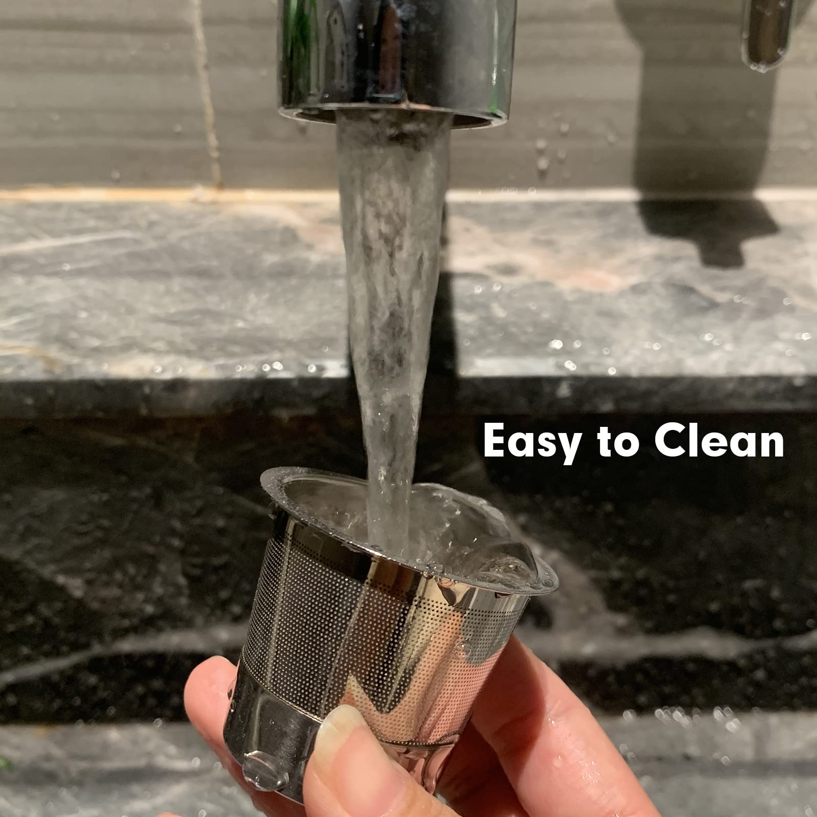 Stainless Steel Reusable Coffee Filter Compatible With Ninja Dual Brew Coffee Maker, Reusable Coffee Pods With 4 Cone Coffee Fil