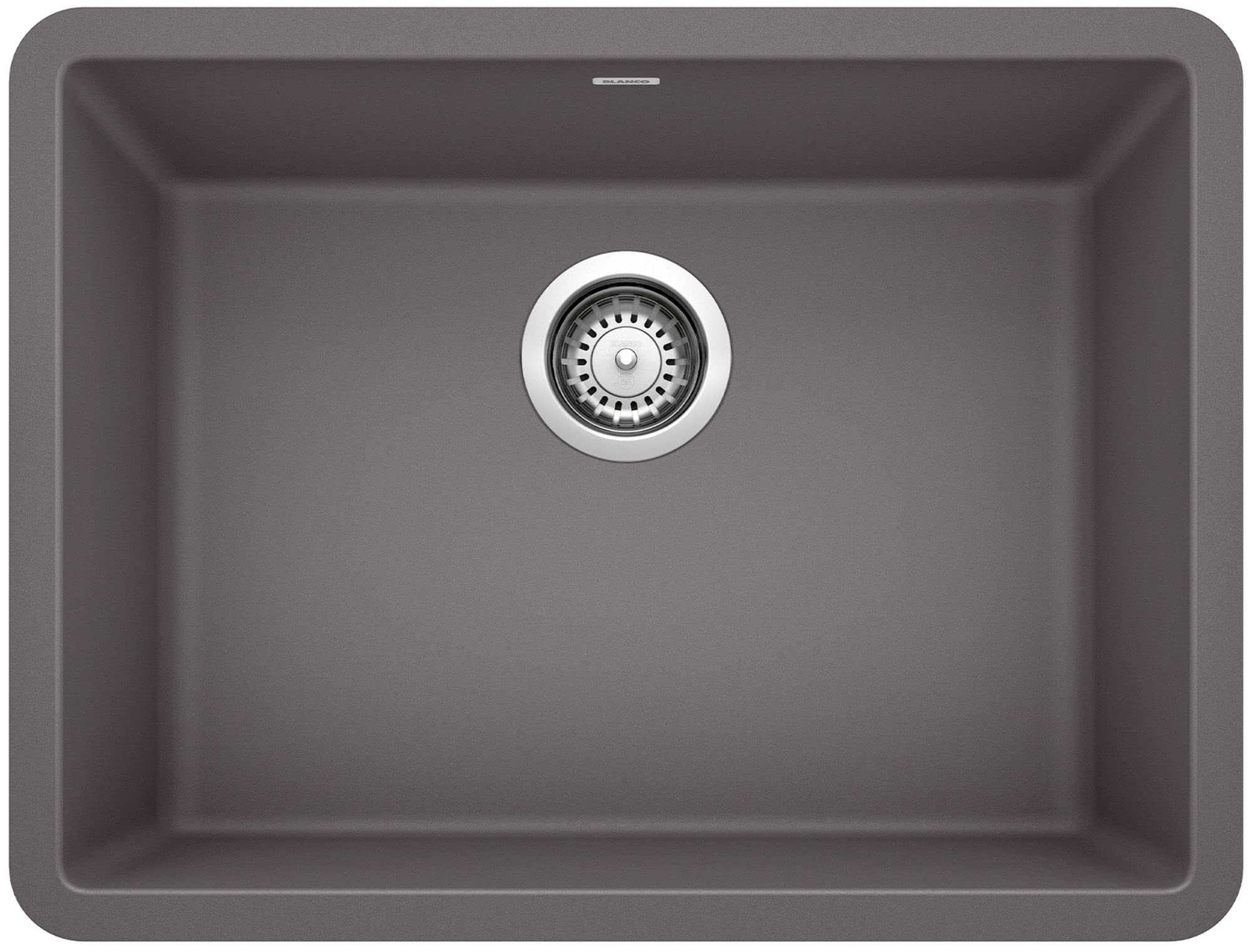 BLANCO 522412 Precis 24 Single Bowl-Cinder Sink, 23.44 L X 17.75 W for 27 Cabinet