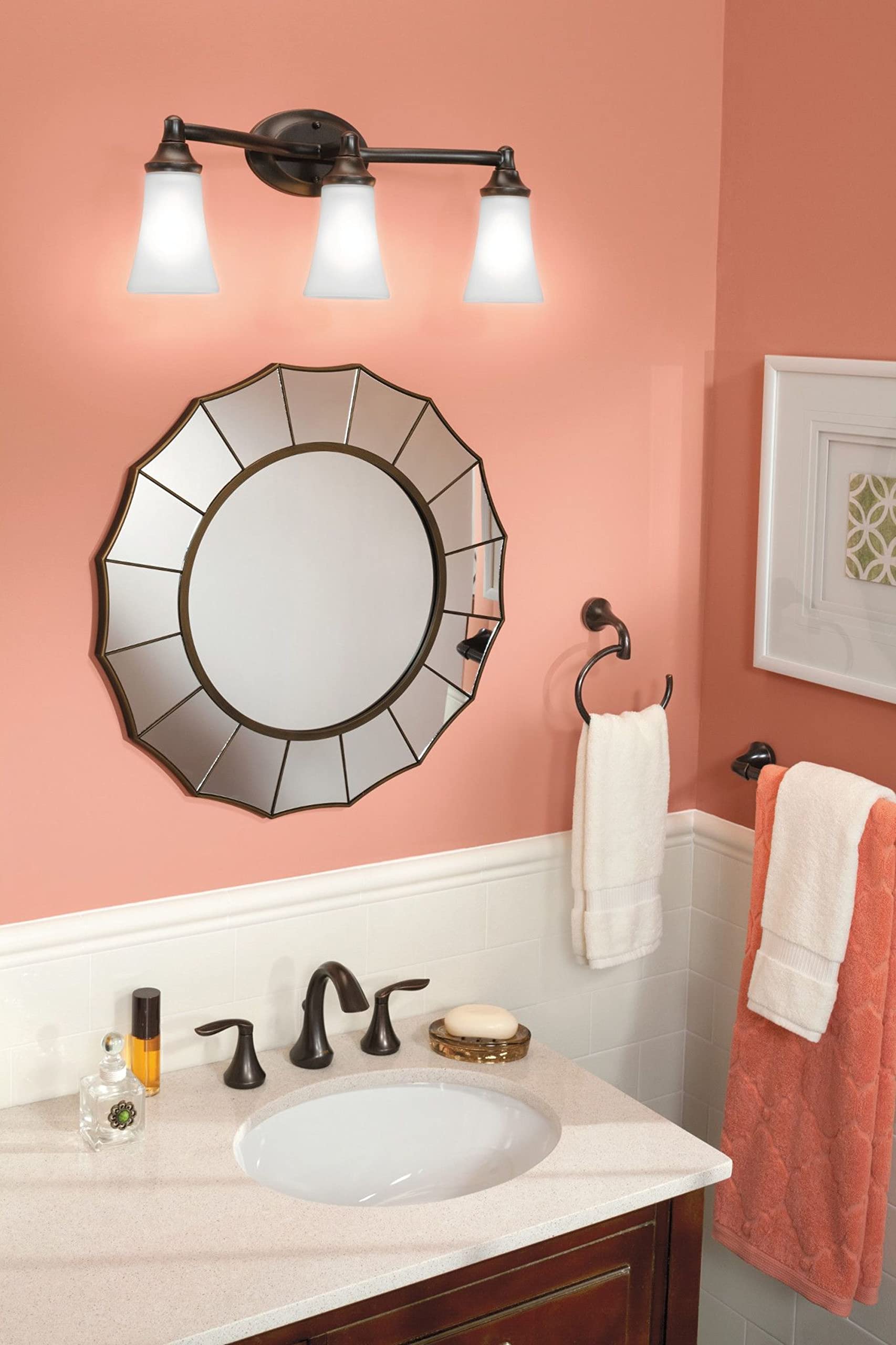 Moen Yb2824Orb Eva 24-Inch Bathroom Towel Bar, Oil Rubbed Bronze