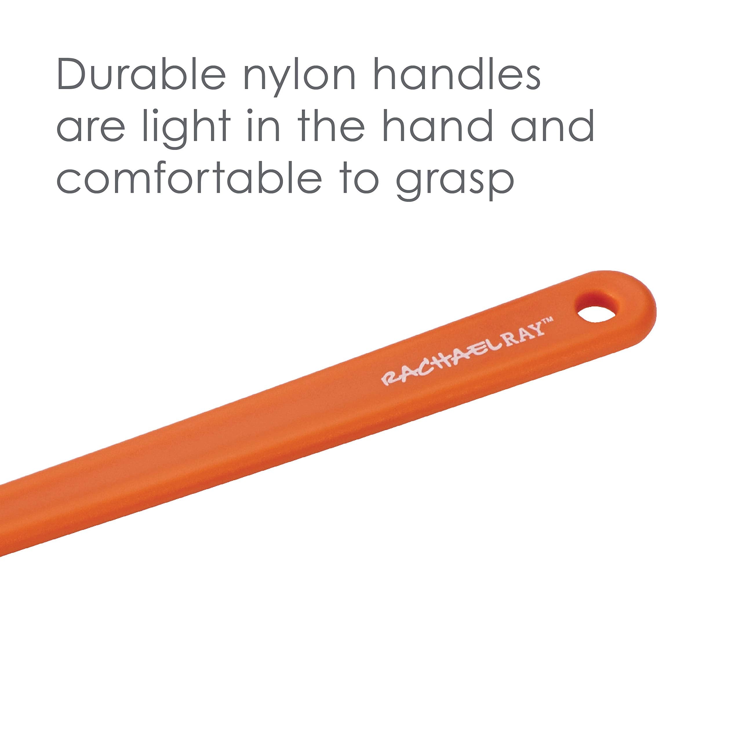Rachael Ray Tools and Gadgets Solid Spoonulas / Scraping Cooking Utensil Set - 9-1/2-Inch  10-Inch  and 12-1/2  Blue