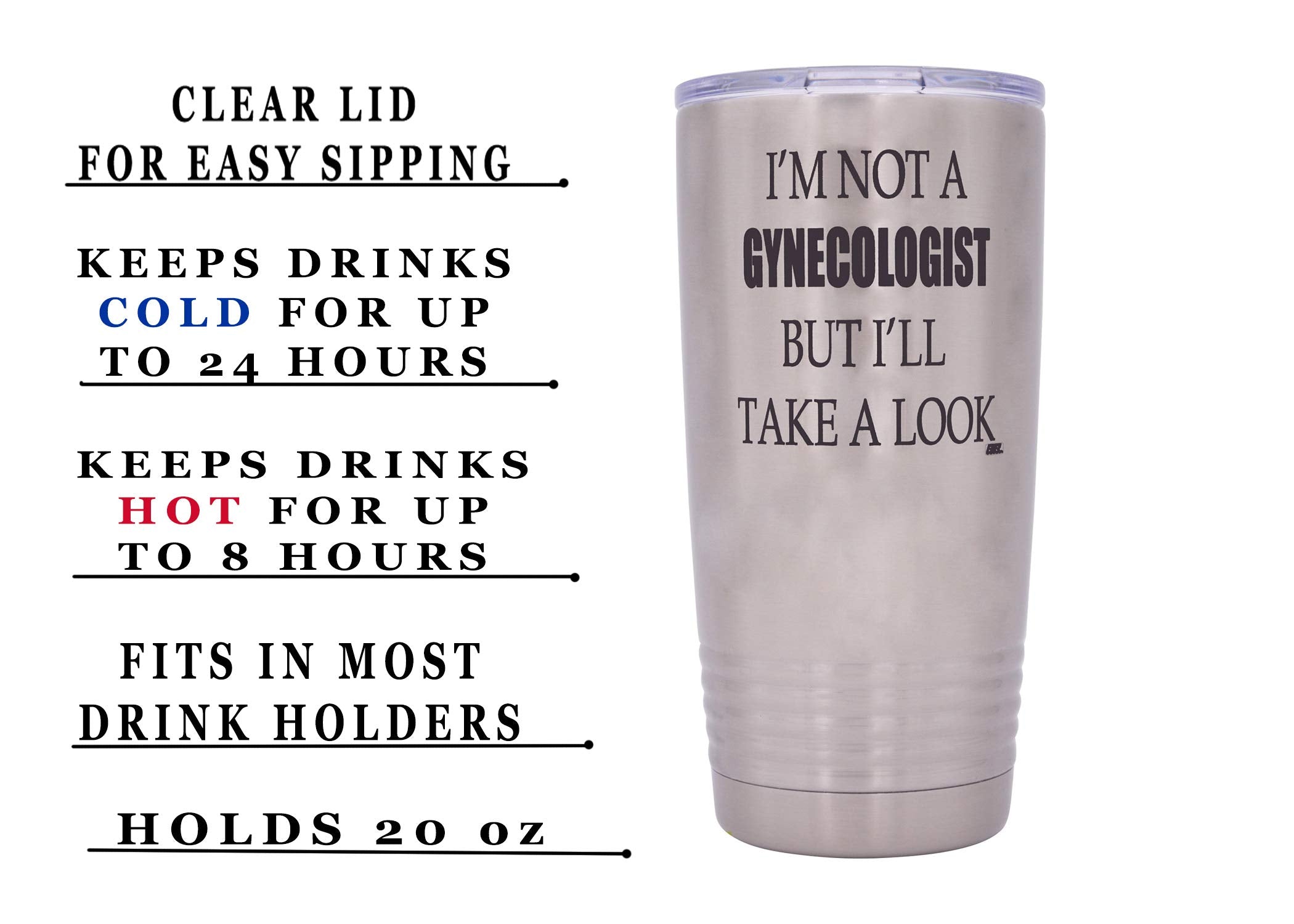 Rogue River Tactical Funny Sarcastic Large 20 Ounce Travel Tumbler Mug Cup W/Lid Vacuum Insulated Hot Or Cold Sarcastic Work Gif