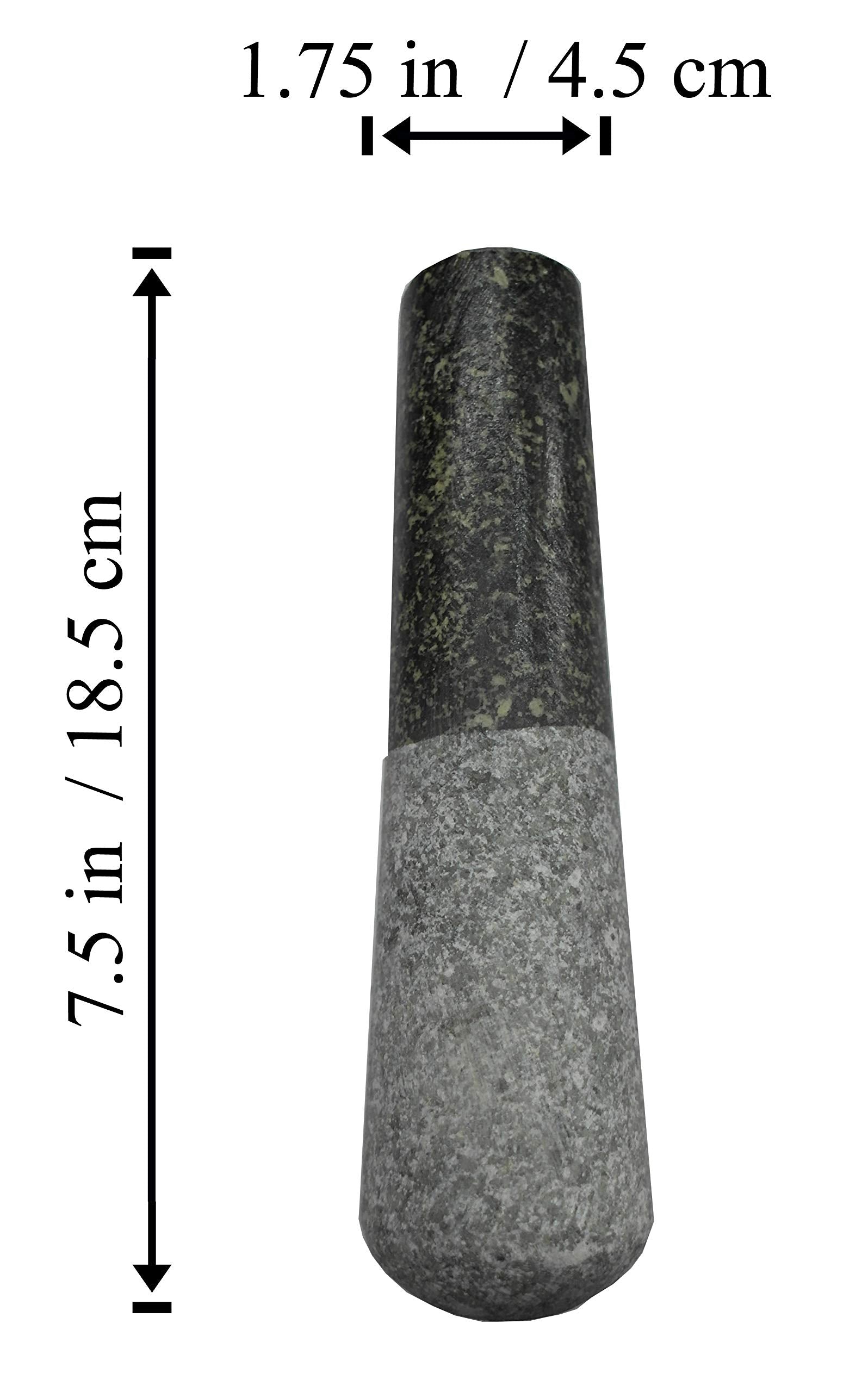 Mini Size 7.5 in Replacement Pestle Only Asian Stlye Spice Cooking Kitchen Granite Rock Grinder Small