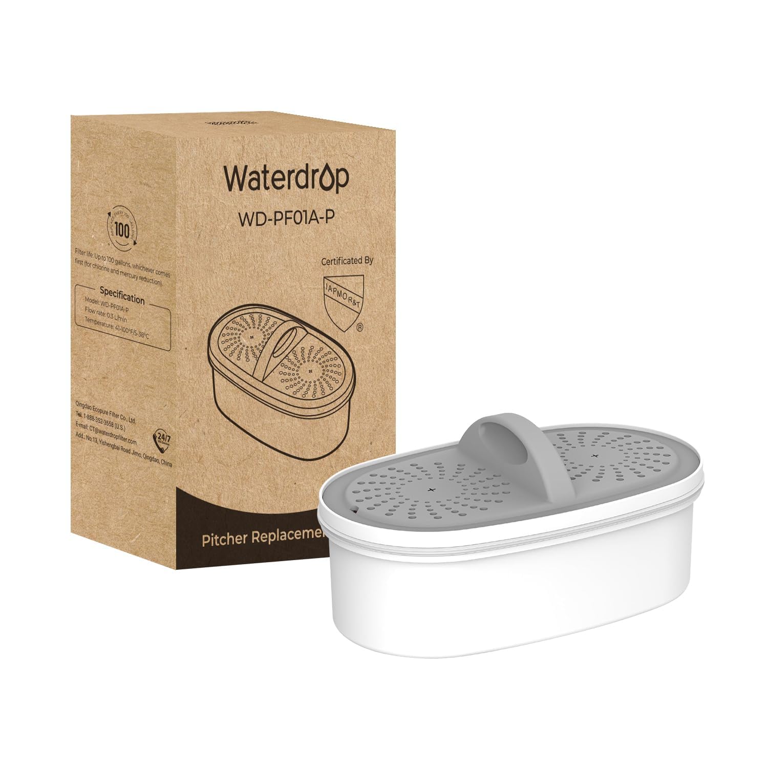 Waterdrop Upgrade Nsf 53&42&372 Certified Replacement Filters, For All Waterdrop Pitcher And Dispenser Filtration System, Reduce